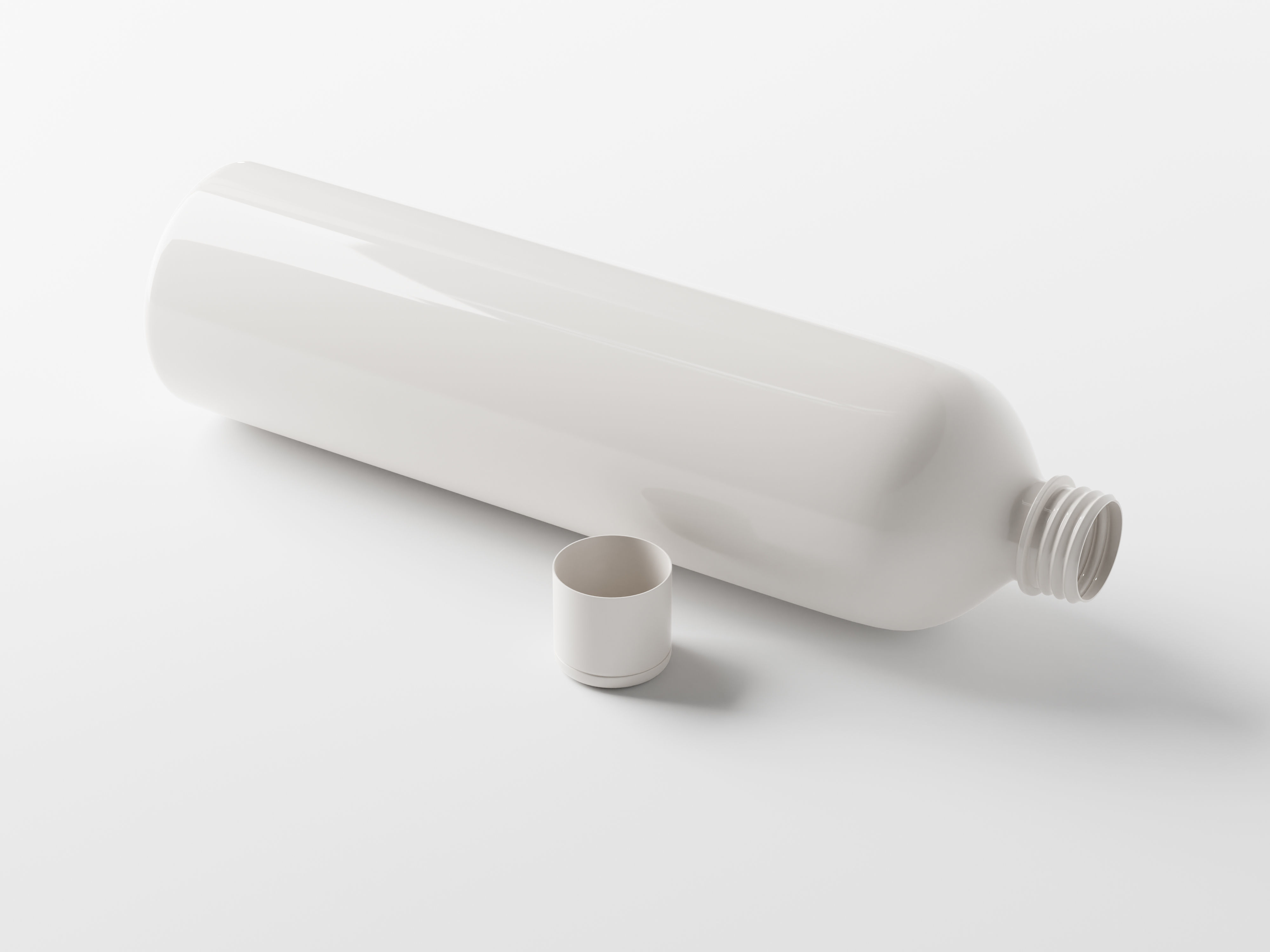 Cosmetic Bottle Slim and Tall Low-poly 3D model_6