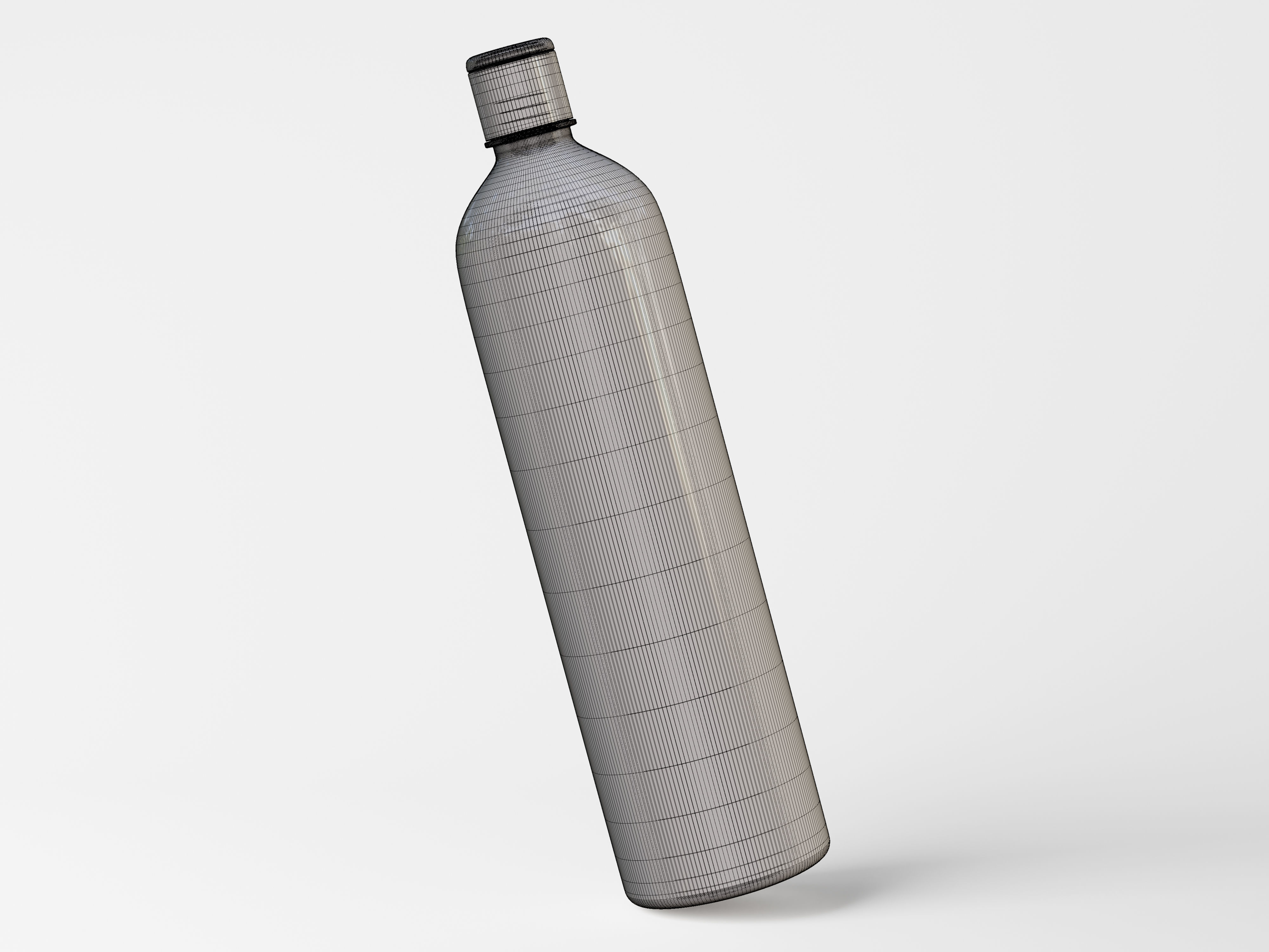 Cosmetic Bottle Slim and Tall Low-poly 3D model_8