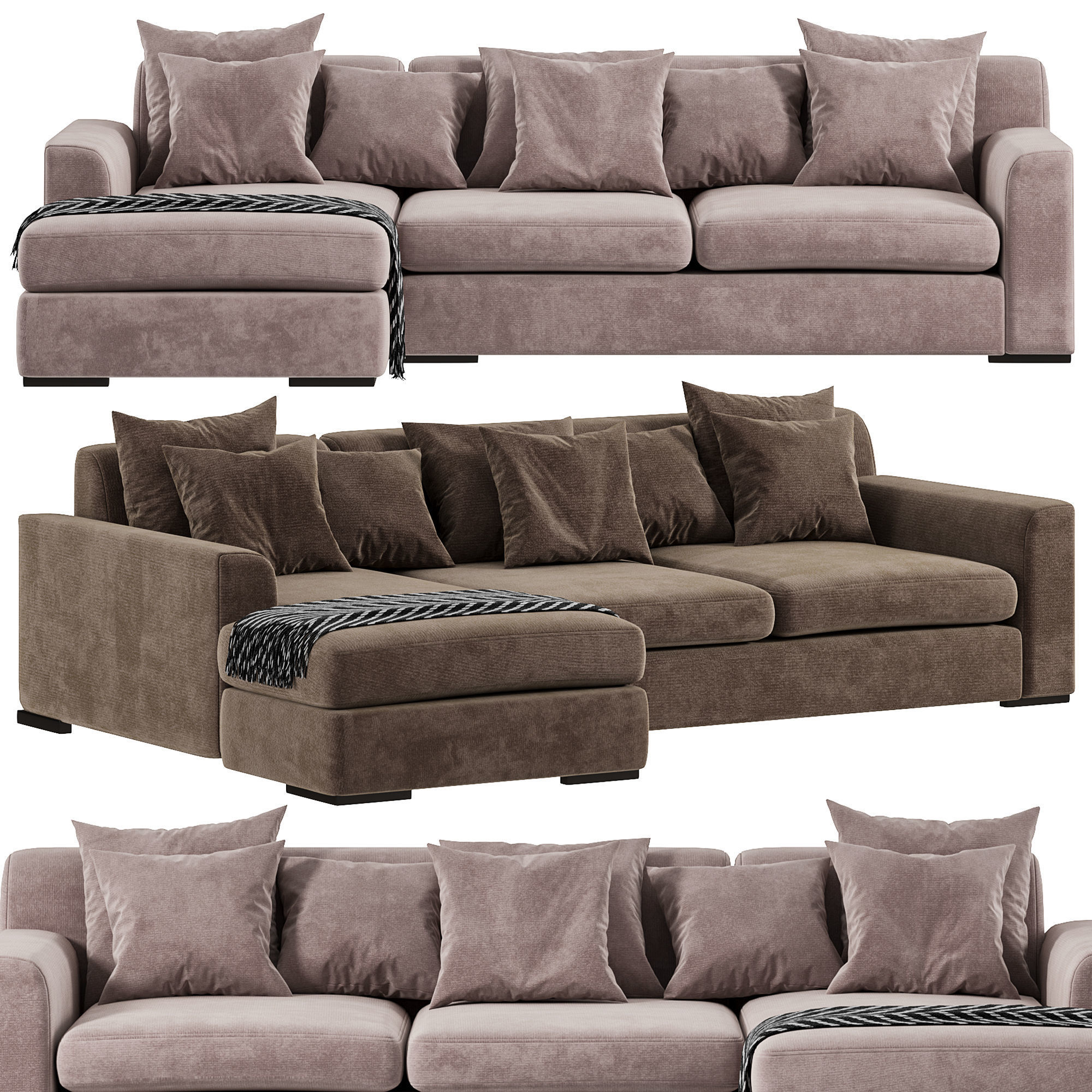 Martin Corner Sofa By Luxdeco Collection 3D model_1