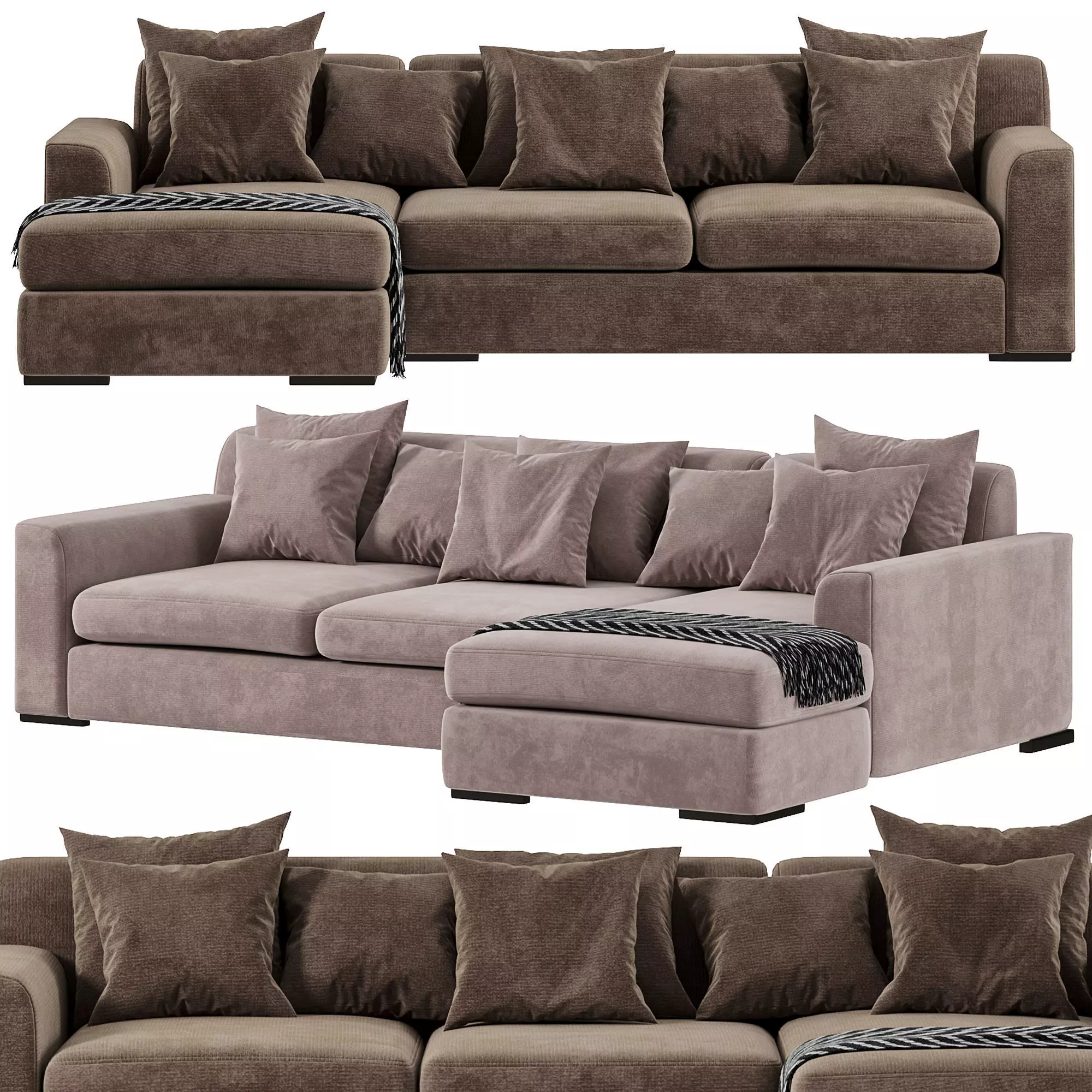 Martin Corner Sofa By Luxdeco Collection 3D model_0