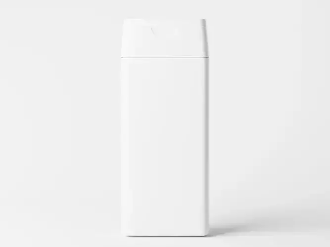 Square Shampoo Bottle Packaging Low-poly 3D model