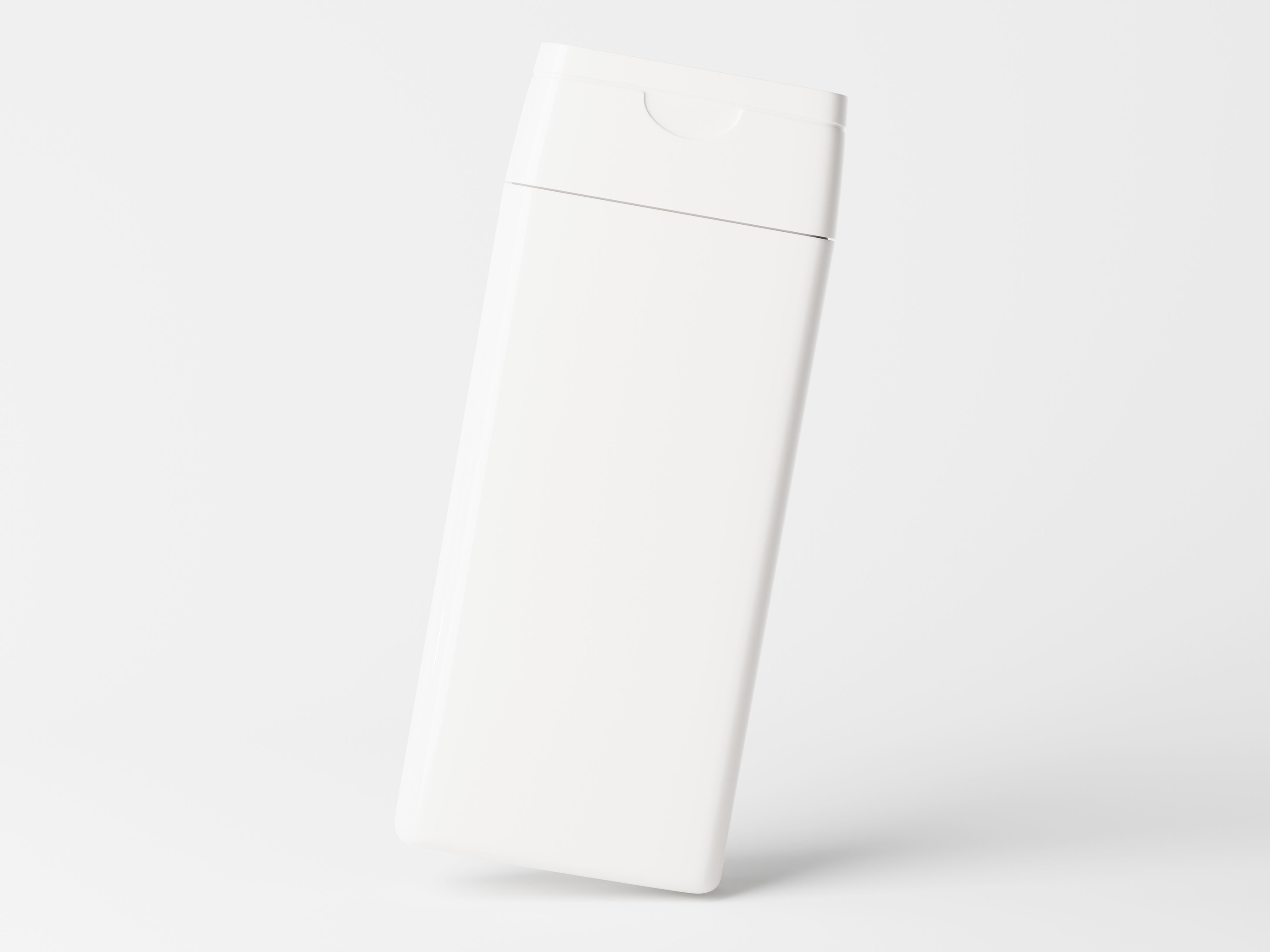 Square Shampoo Bottle Packaging Low-poly 3D model_1