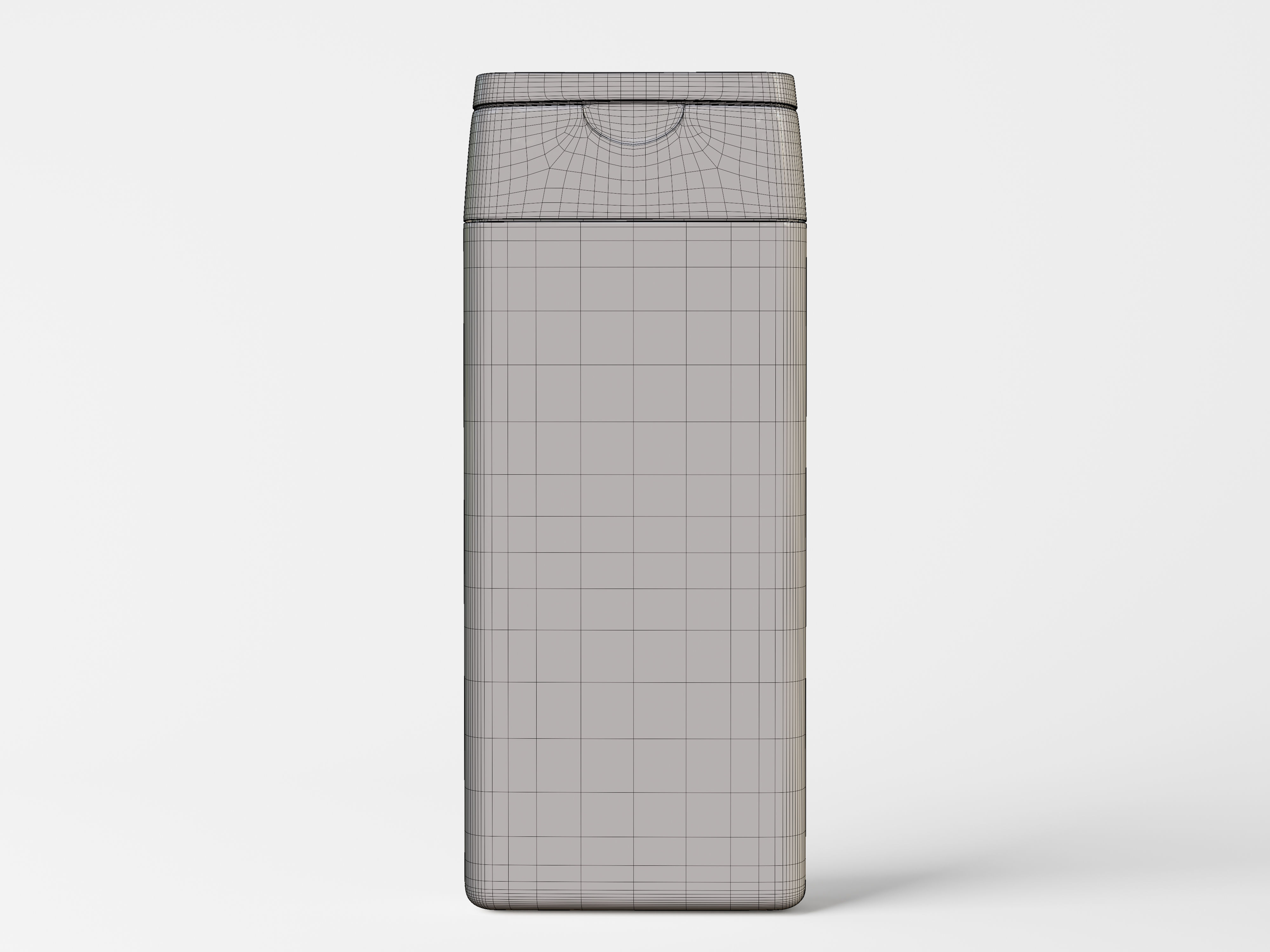 Square Shampoo Bottle Packaging Low-poly 3D model_7