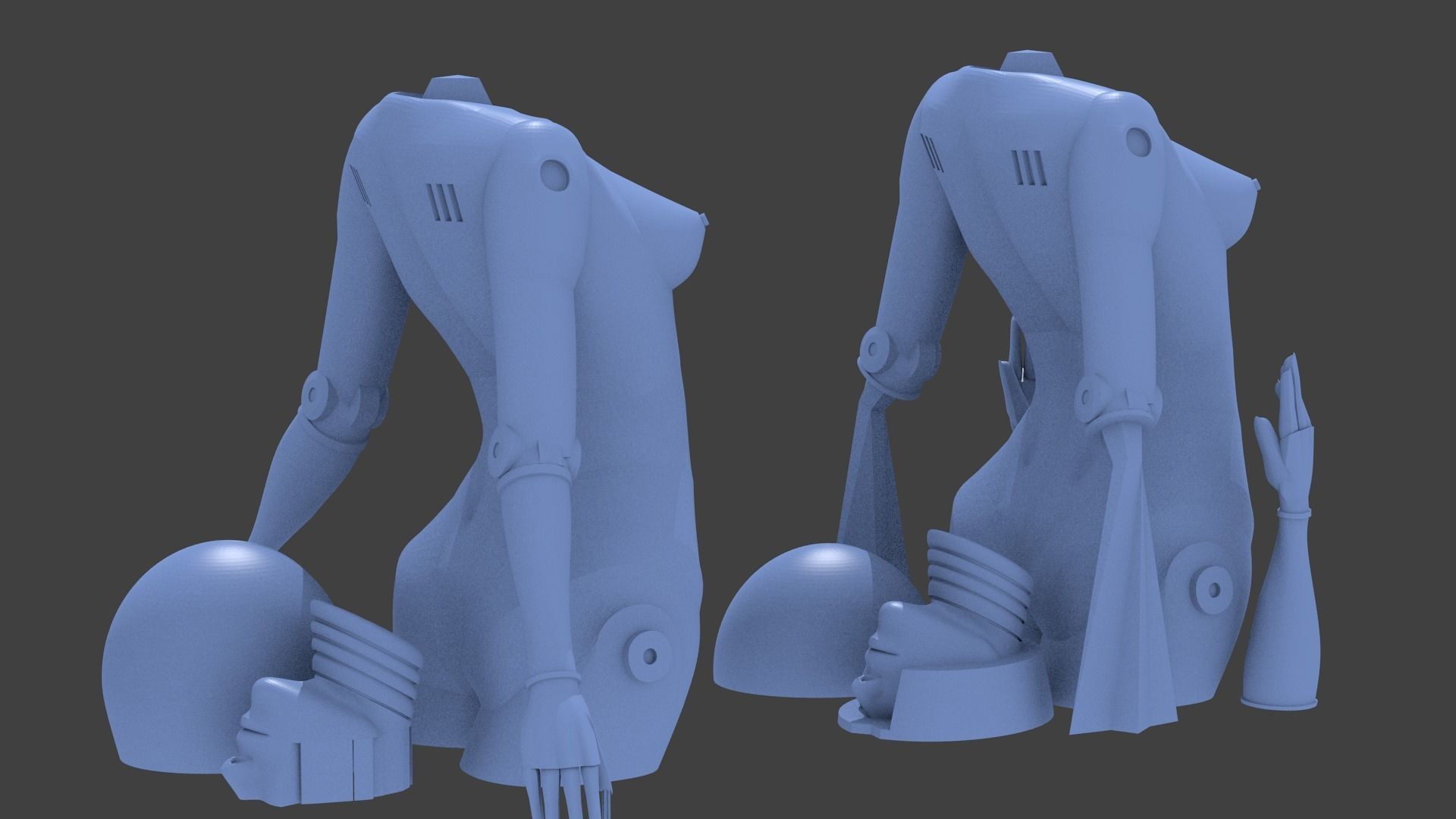 sexy robot 3D print model_13
