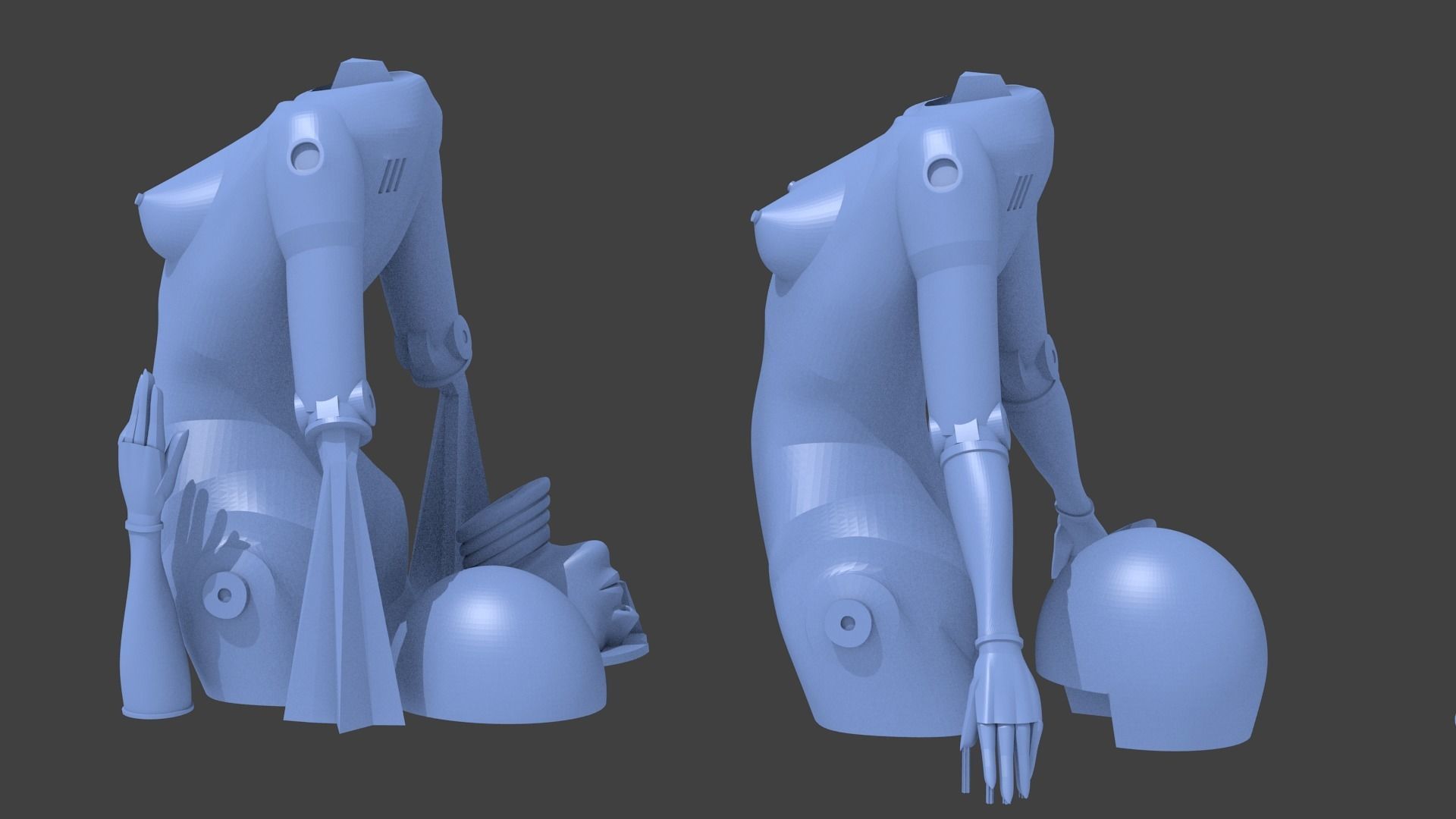 sexy robot 3D print model_12