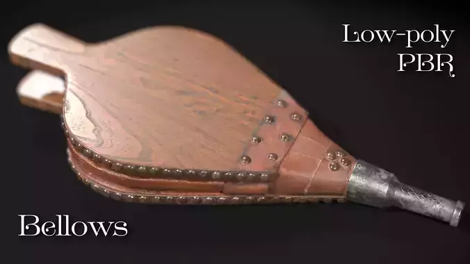 Victorian Bellows Low-poly 3D model