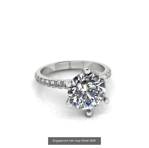 Collection Engagement halo rings 50 model _38