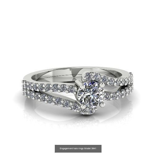 Collection Engagement halo rings 50 model _40