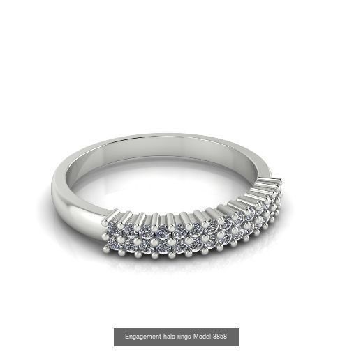 Collection Engagement halo rings 50 model _35