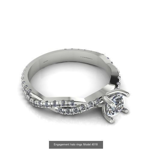 Collection Engagement halo rings 50 model _52