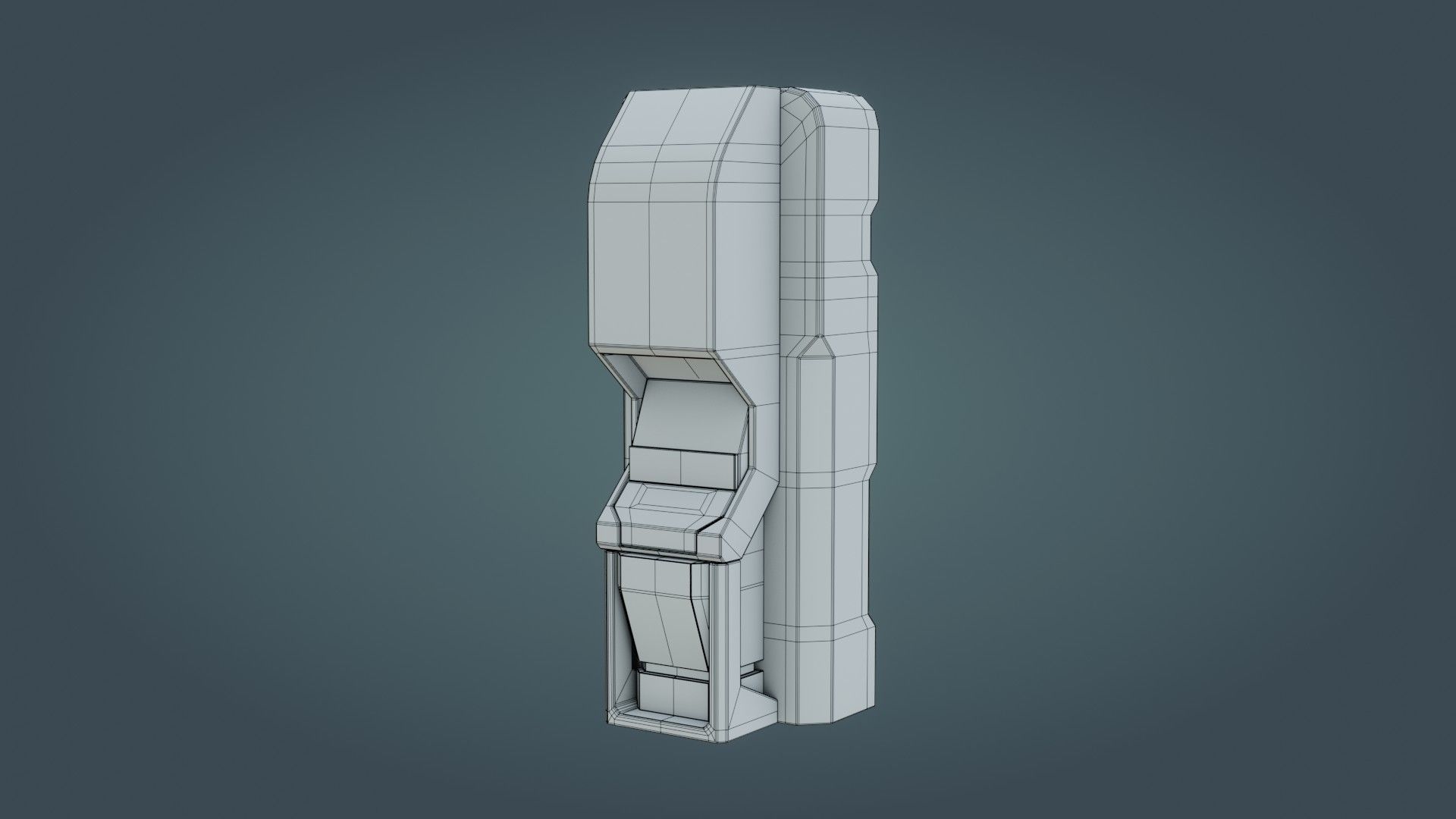 Sci-Fi Computer - Game Ready - PBR Low-poly 3D model_12