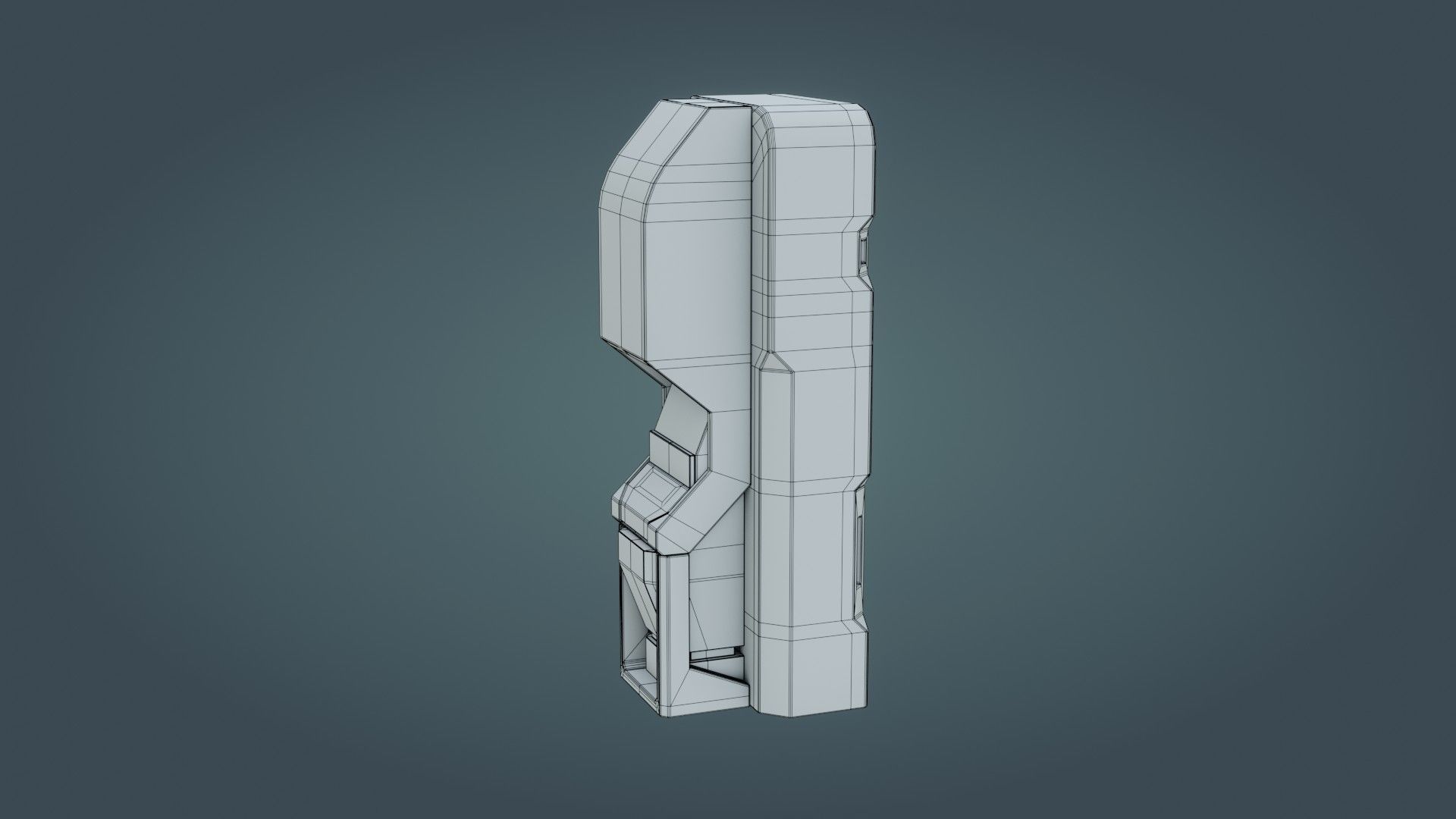 Sci-Fi Computer - Game Ready - PBR Low-poly 3D model_22