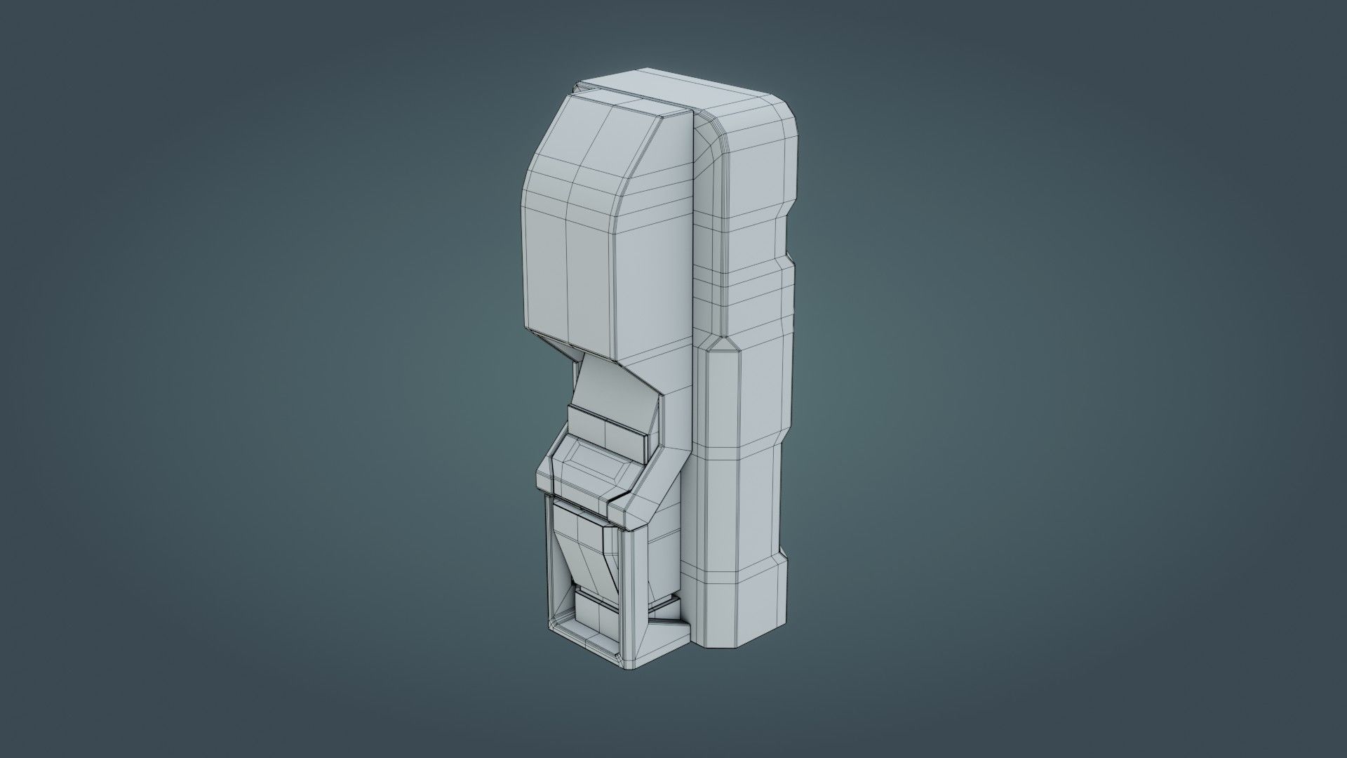 Sci-Fi Computer - Game Ready - PBR Low-poly 3D model_21