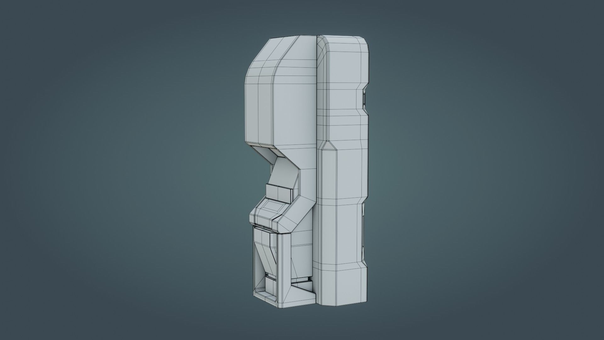 Sci-Fi Computer - Game Ready - PBR Low-poly 3D model_13