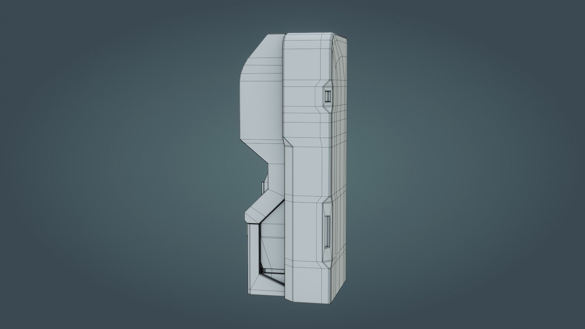 Sci-Fi Computer - Game Ready - PBR Low-poly 3D model_14