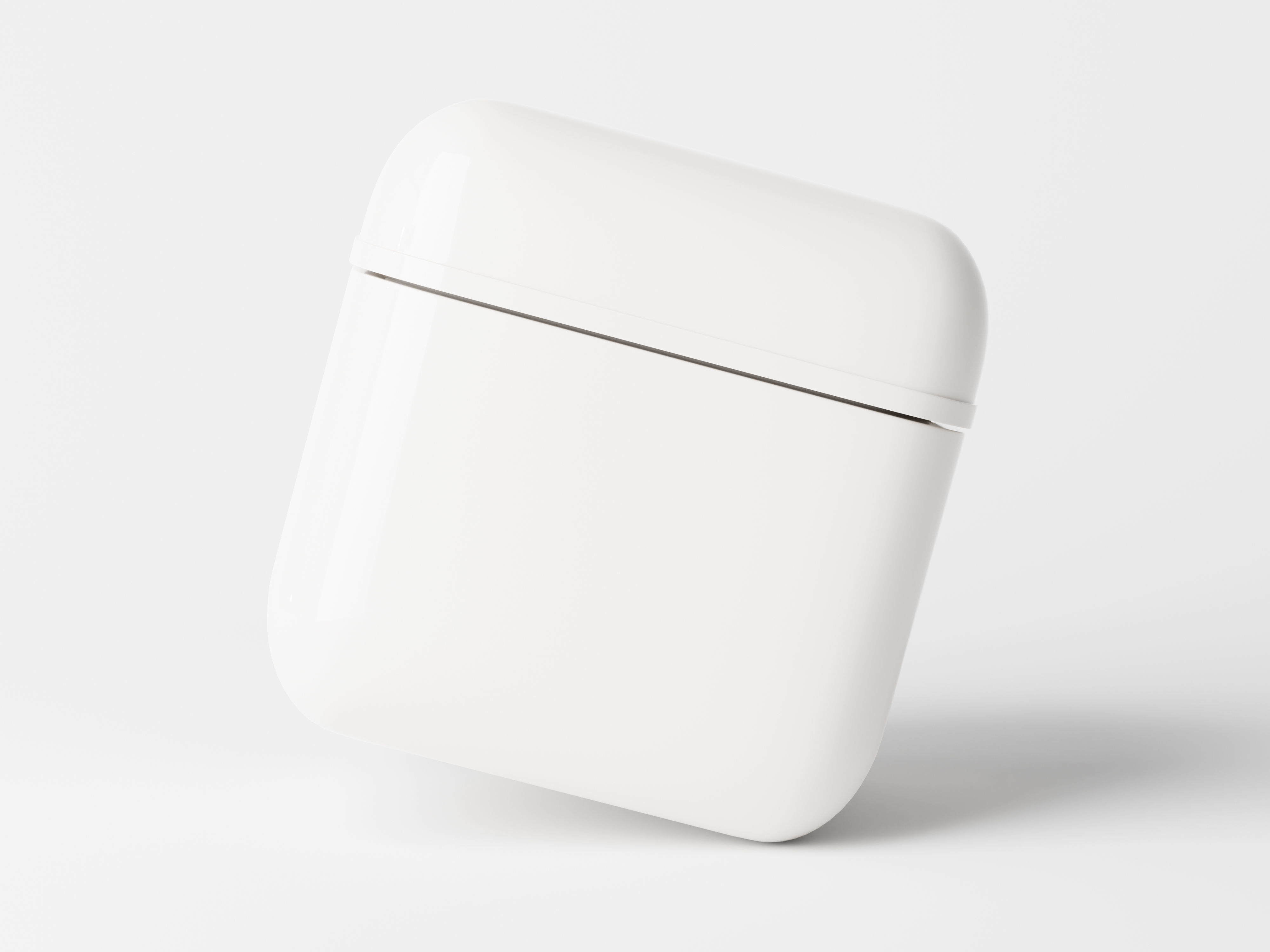 Cosmetic Cube Shaped Jar Low-poly 3D model_1