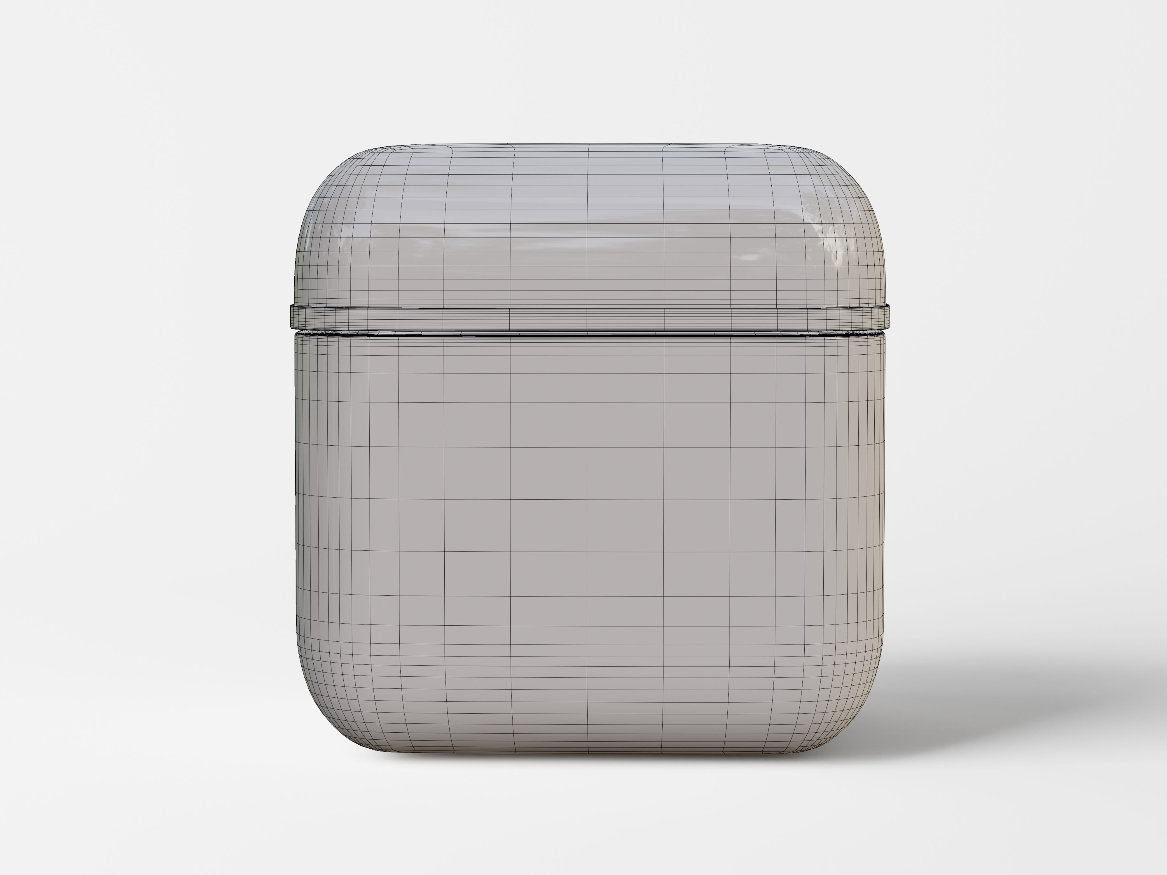 Cosmetic Cube Shaped Jar Low-poly 3D model_7