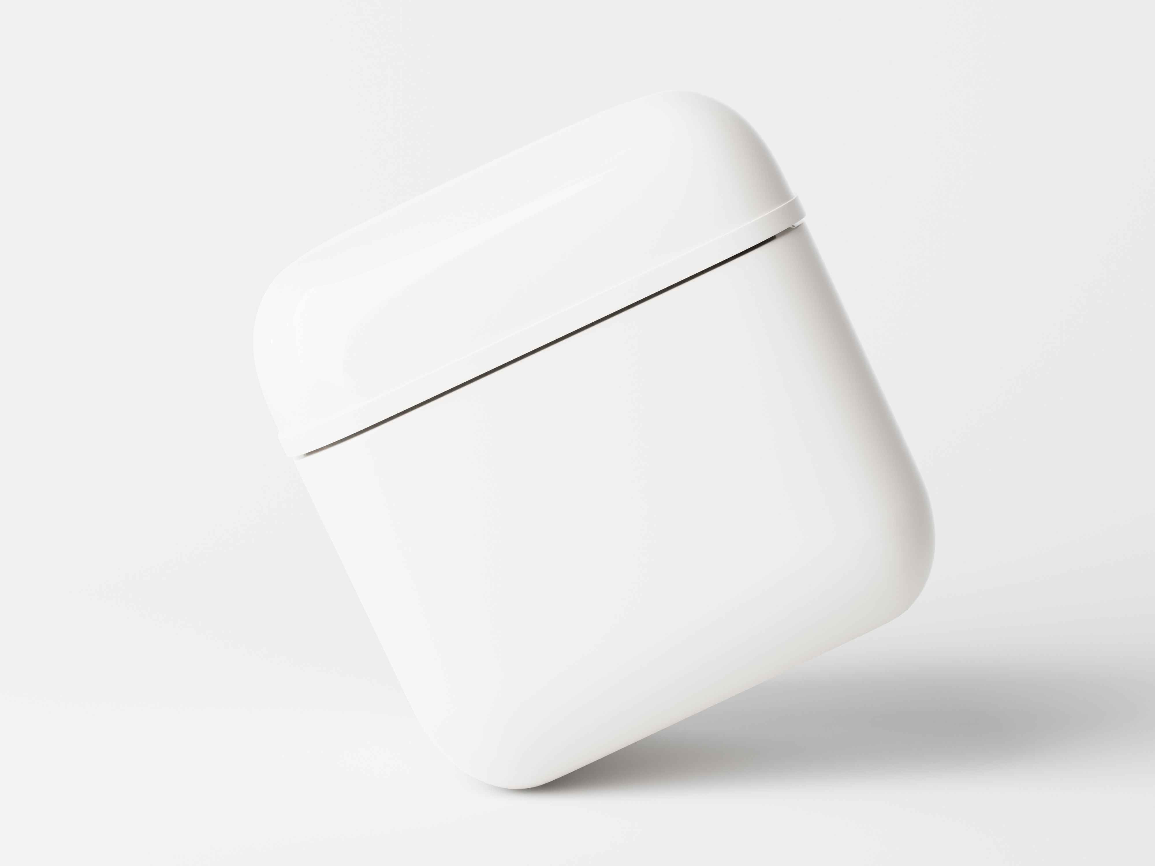 Cosmetic Cube Shaped Jar Low-poly 3D model_2