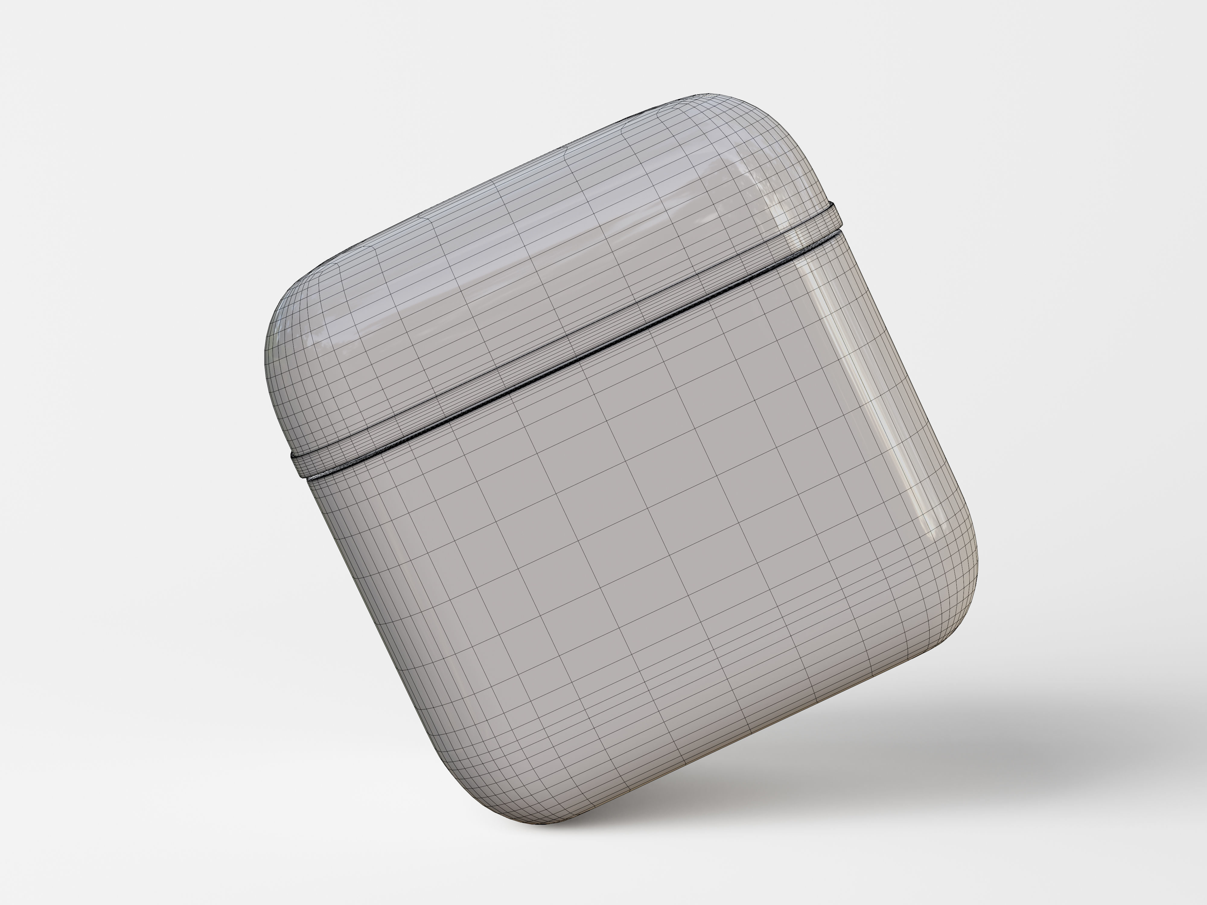 Cosmetic Cube Shaped Jar Low-poly 3D model_8