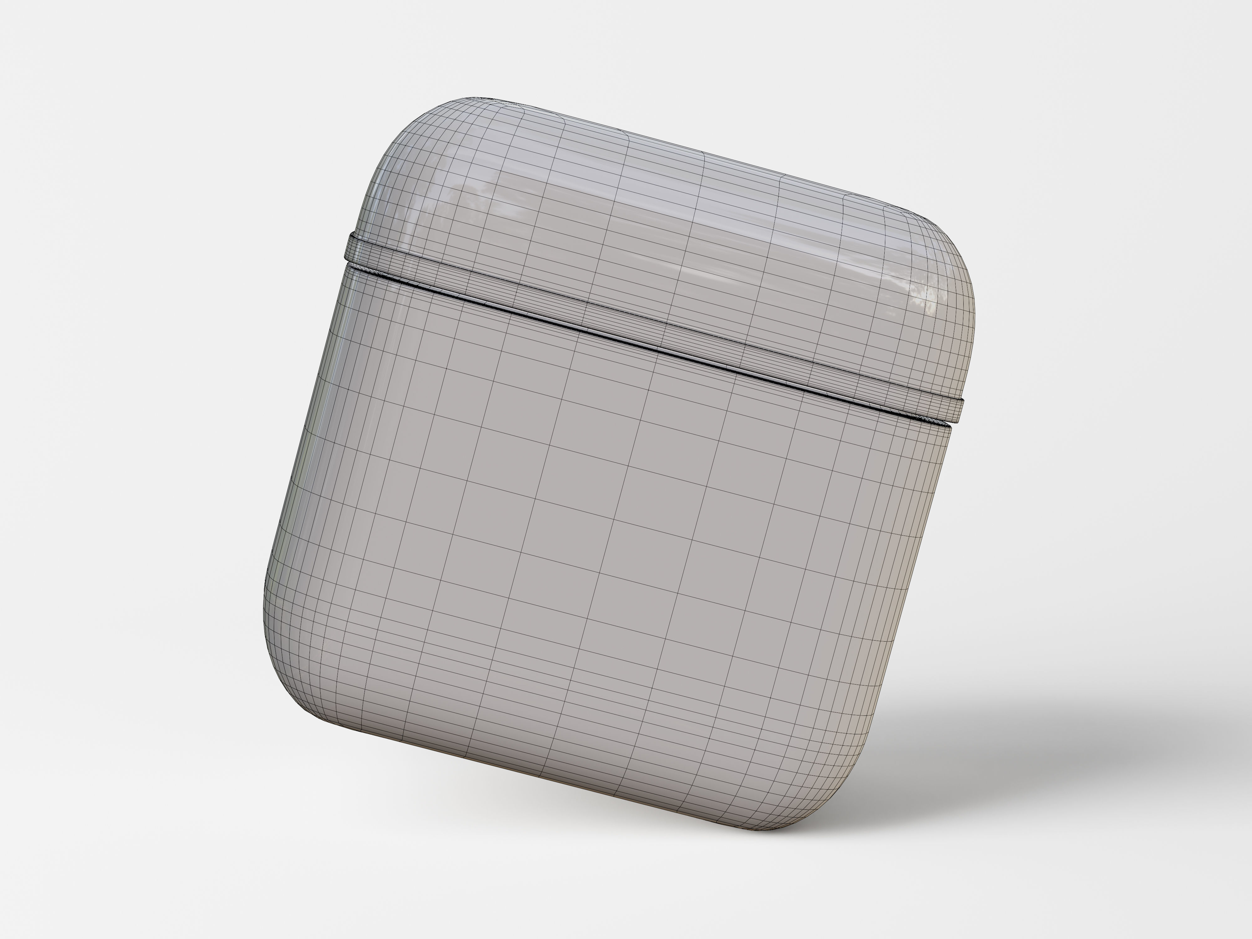 Cosmetic Cube Shaped Jar Low-poly 3D model_9