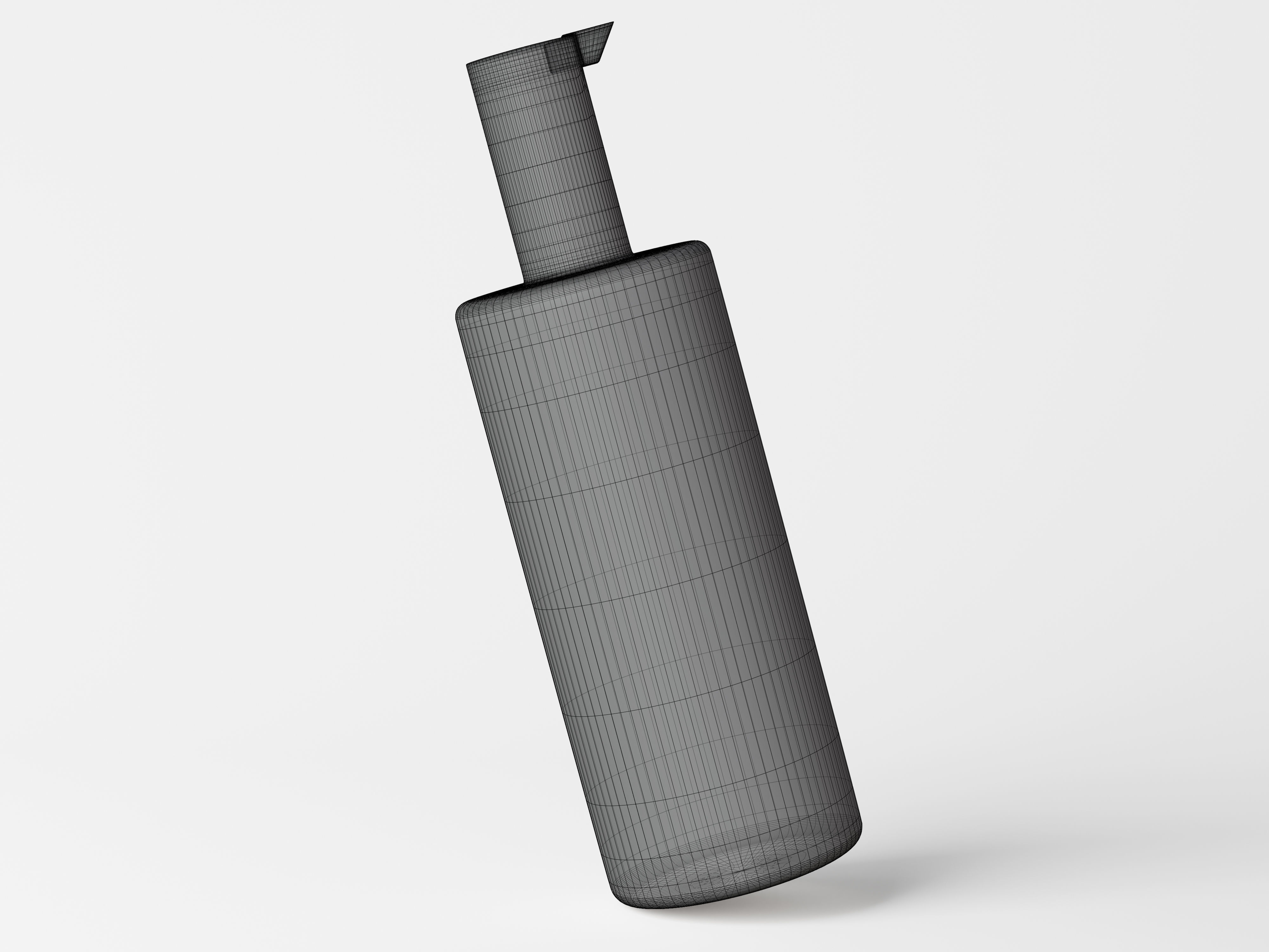 Cosmetic Pump Bottle Packaging Low-poly 3D model_9
