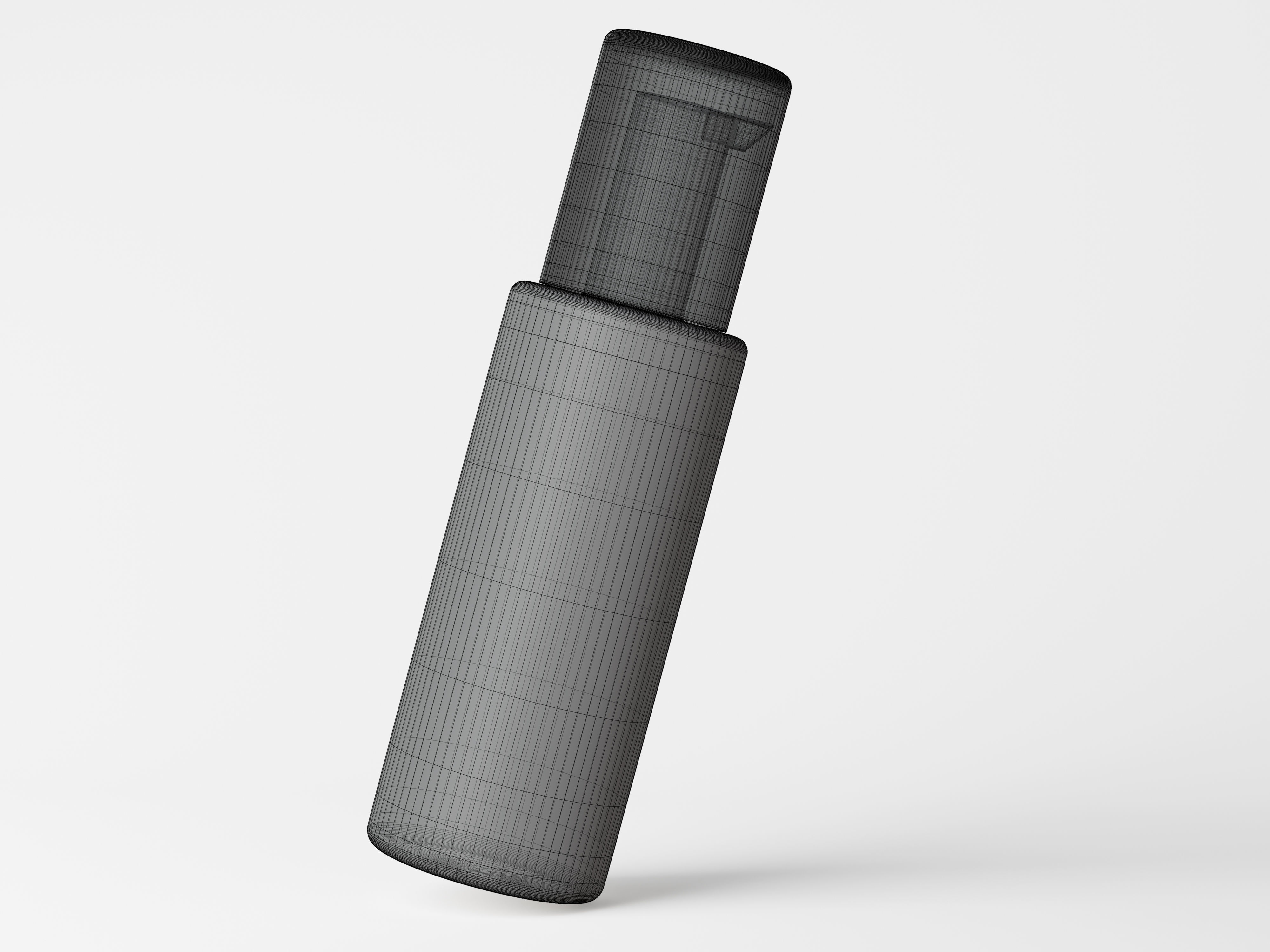 Cosmetic Pump Bottle Packaging Low-poly 3D model_7