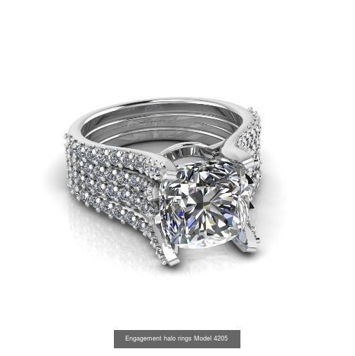 Collection Engagement halo rings 75 model _81