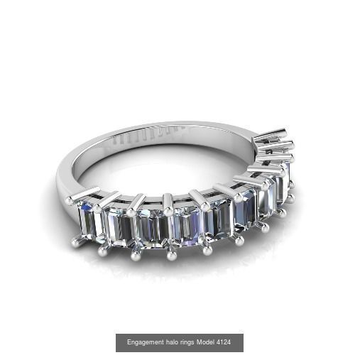 Collection Engagement halo rings 75 model _79