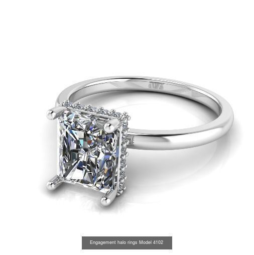Collection Engagement halo rings 75 model _68