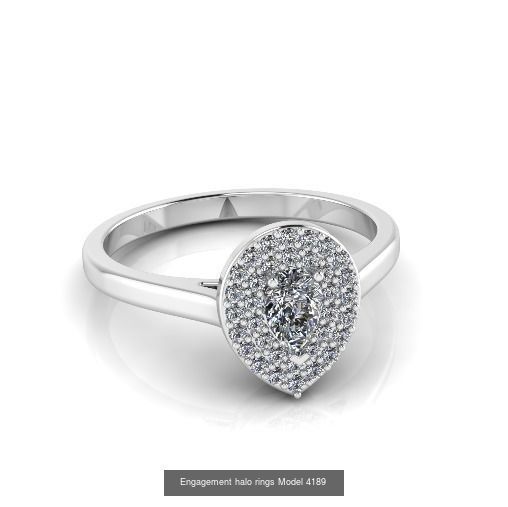 Collection Engagement halo rings 75 model _83