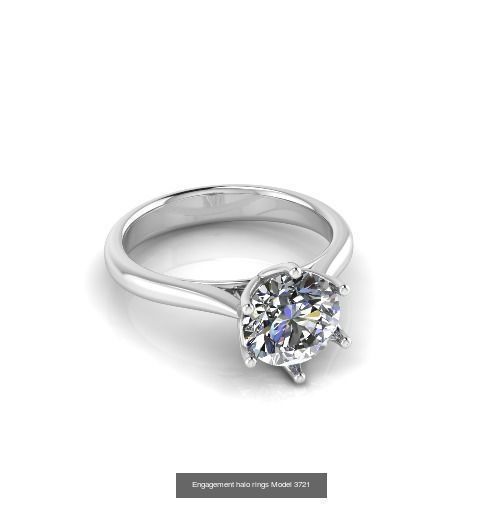 Collection Engagement halo rings 75 model _50