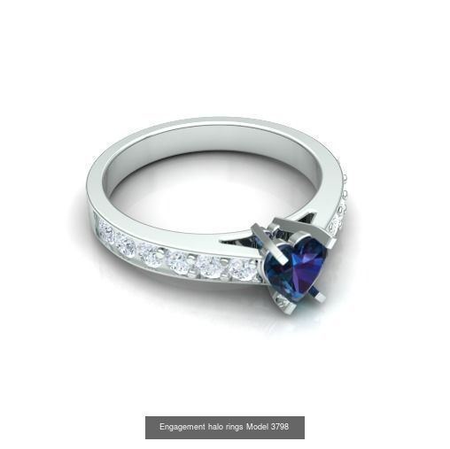 Collection Engagement halo rings 75 model _56