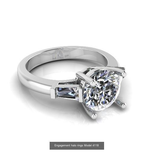 Collection Engagement halo rings 75 model _65