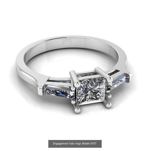Collection Engagement halo rings 75 model _67