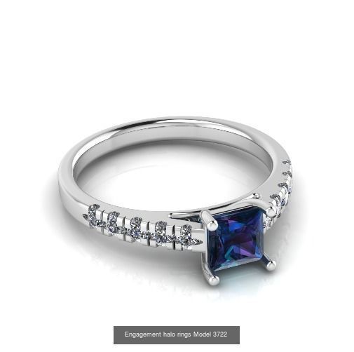 Collection Engagement halo rings 75 model _49