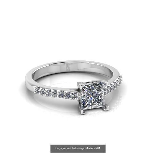 Collection Engagement halo rings 75 model _82