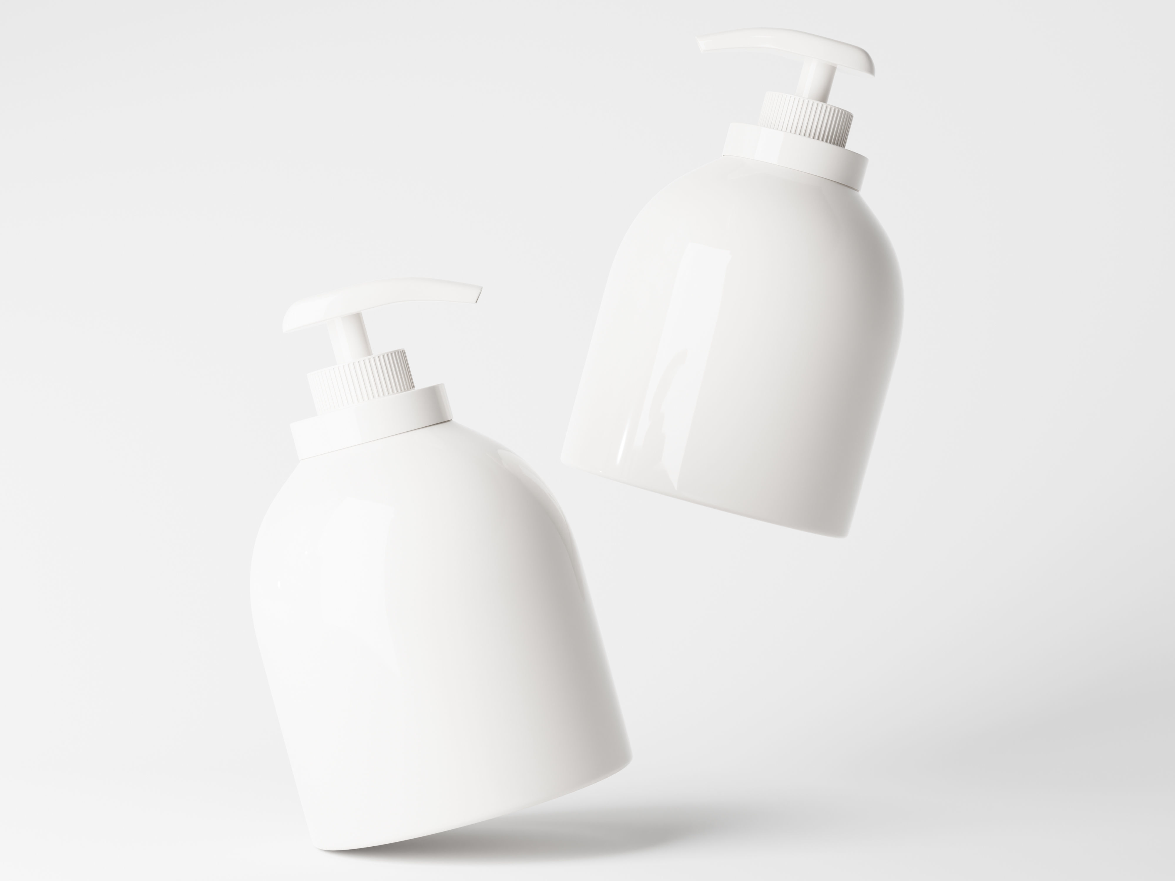 Large Pump Bottle Low-poly 3D model_4