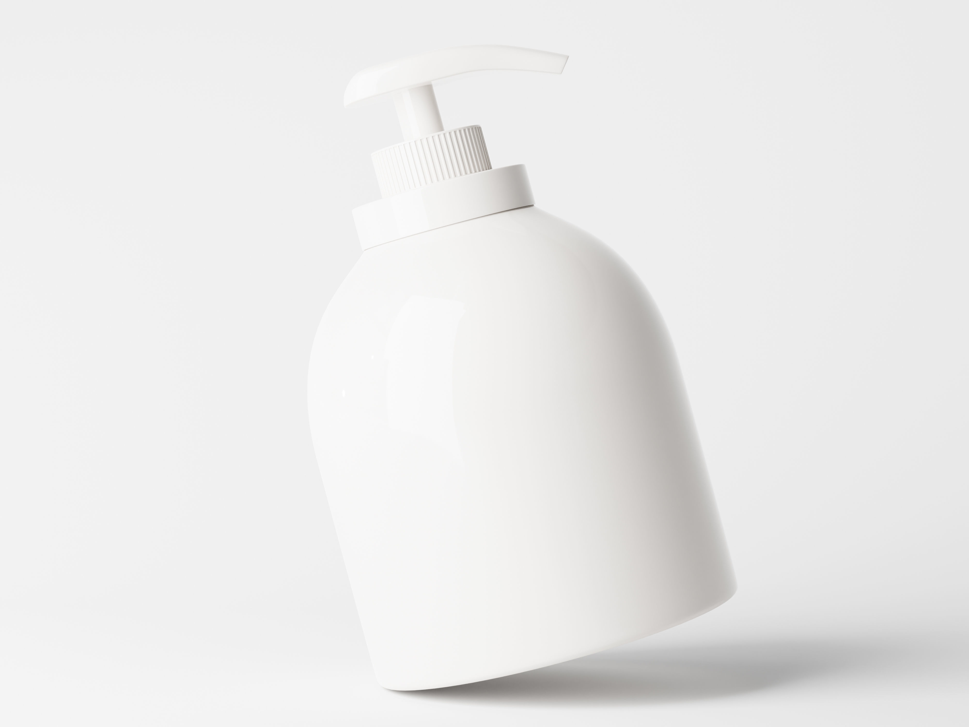Large Pump Bottle Low-poly 3D model_1