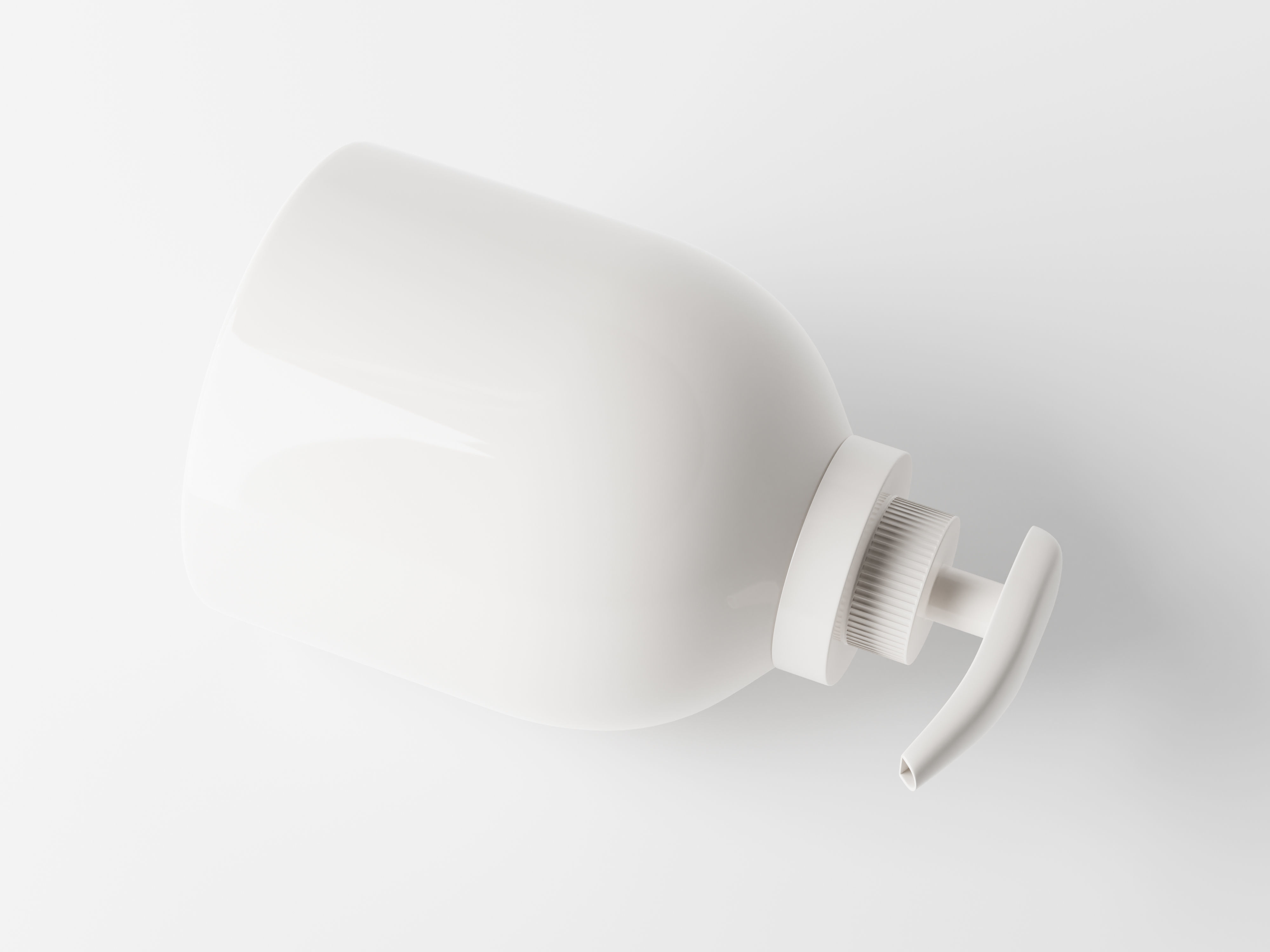 Large Pump Bottle Low-poly 3D model_6