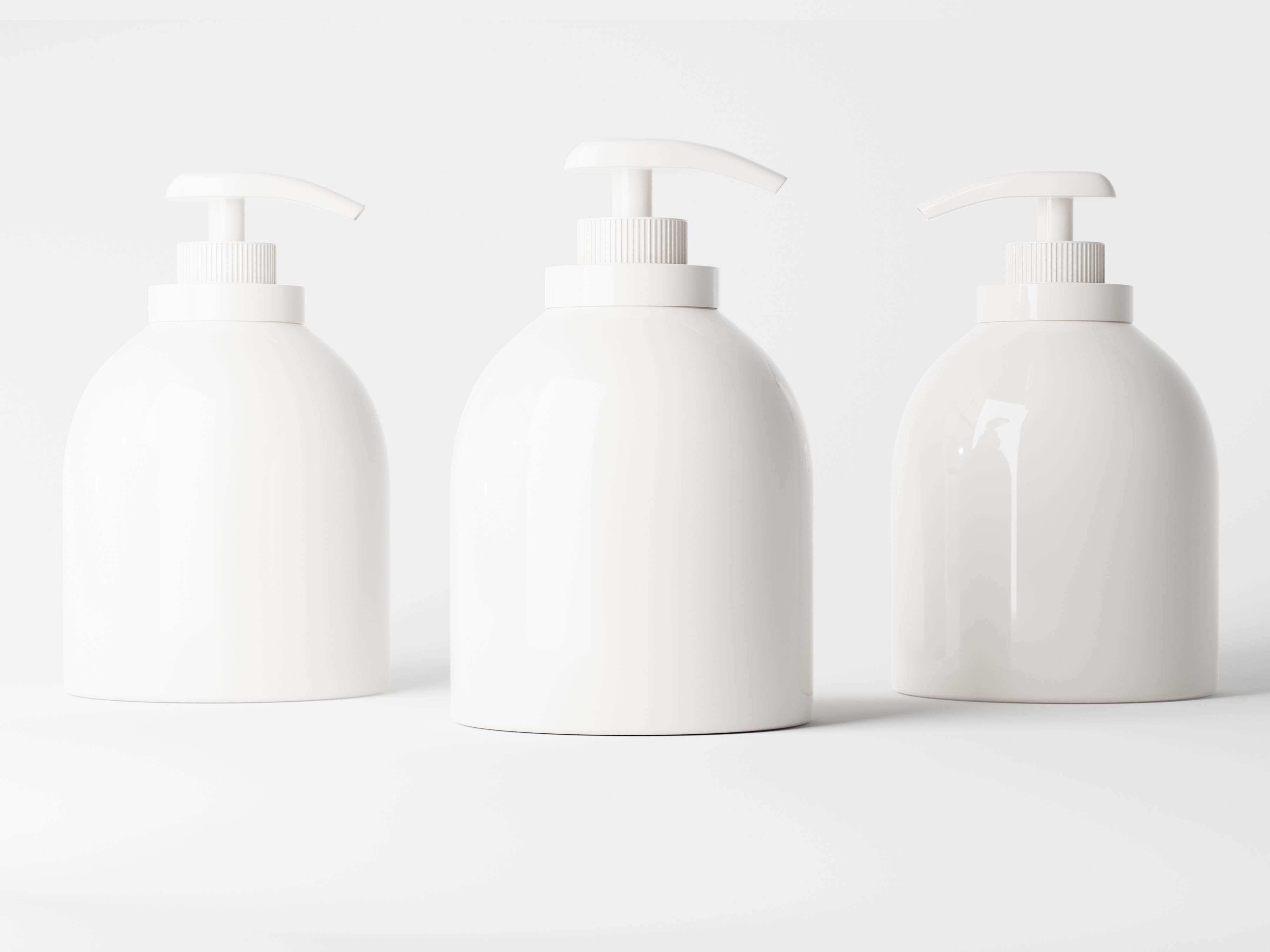 Large Pump Bottle Low-poly 3D model_3