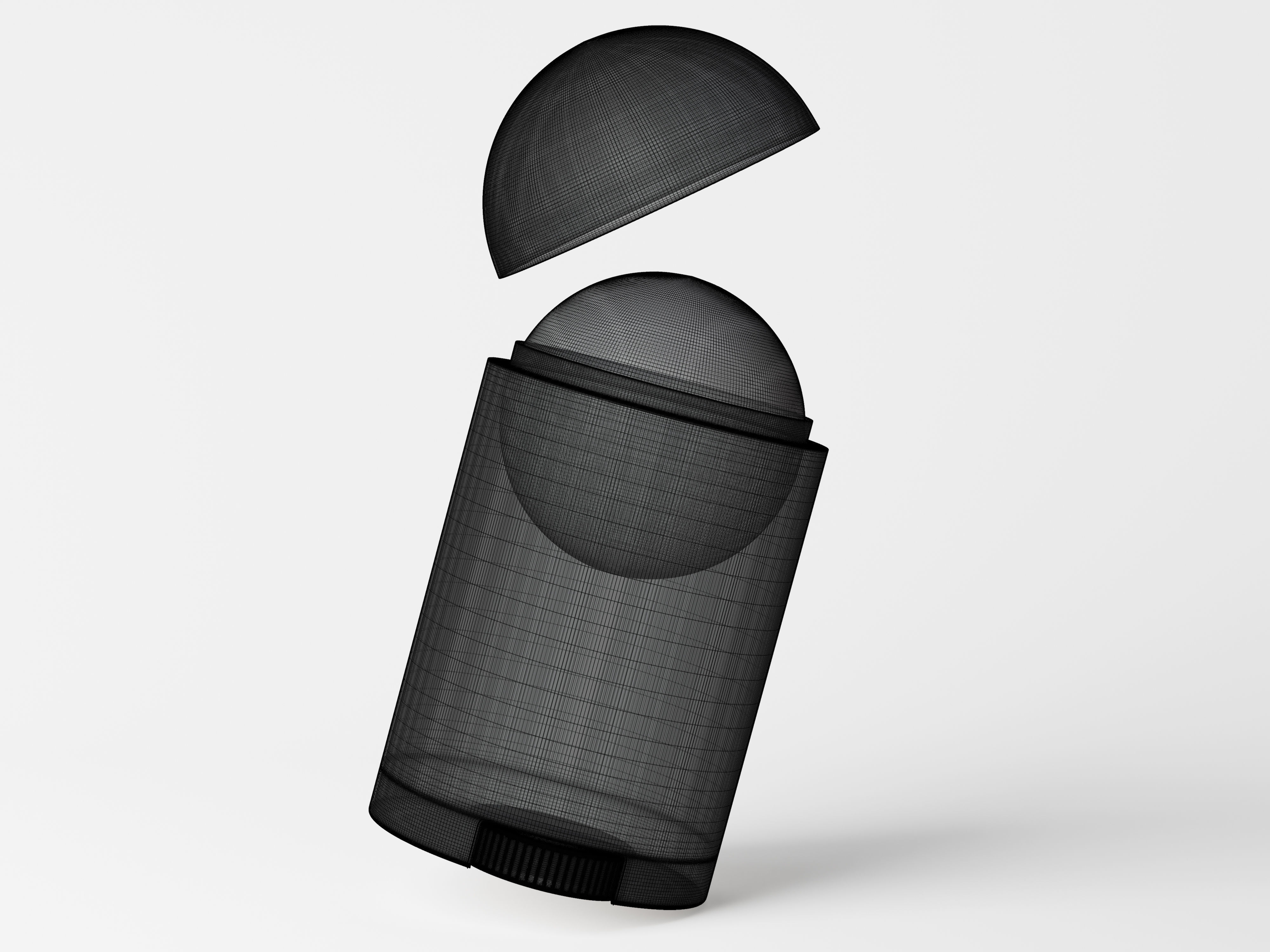 Cosmetic Deodorant Bottle Low-poly 3D model_8