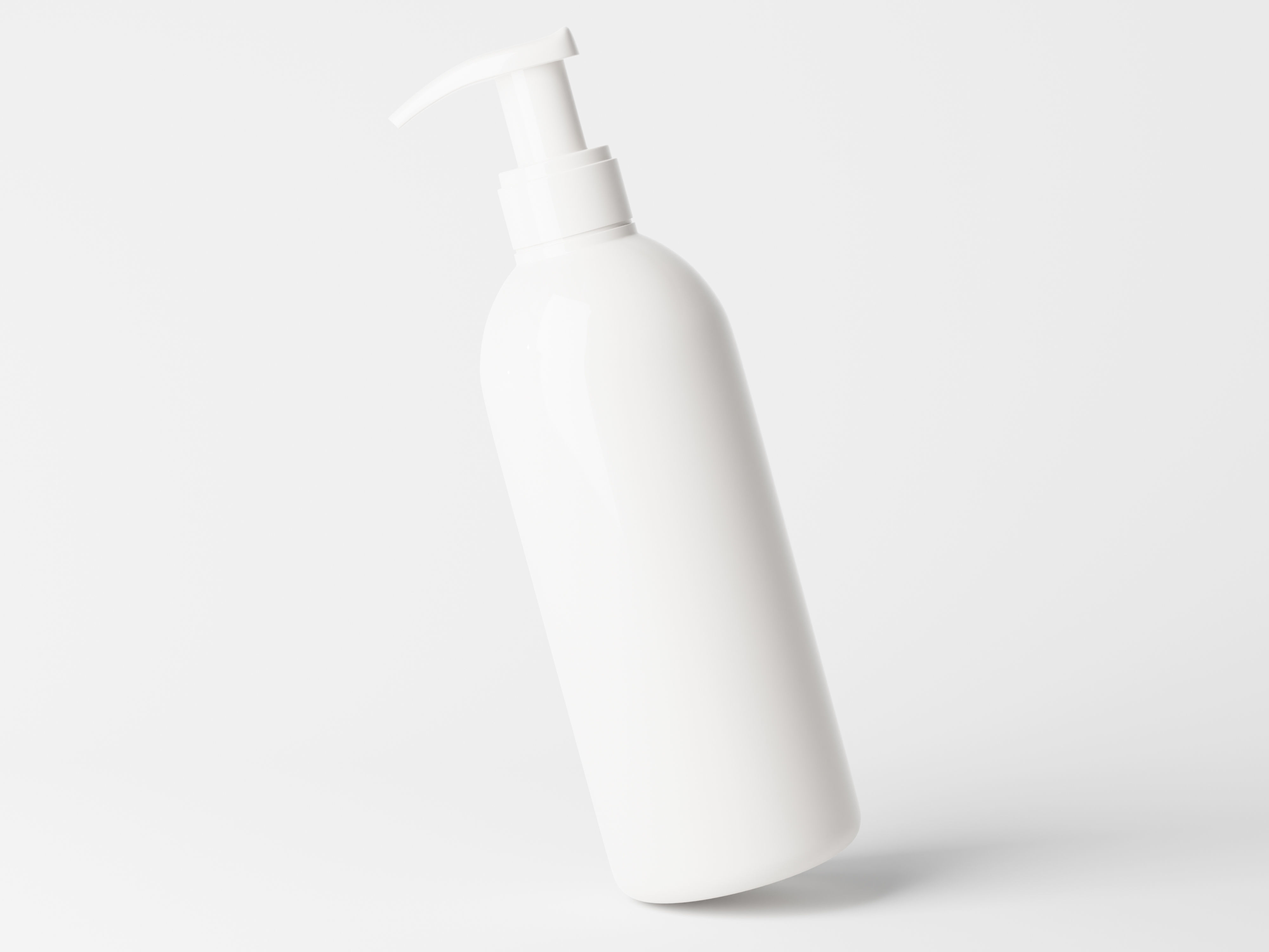 Slim Pump Bottle Low-poly 3D model_2
