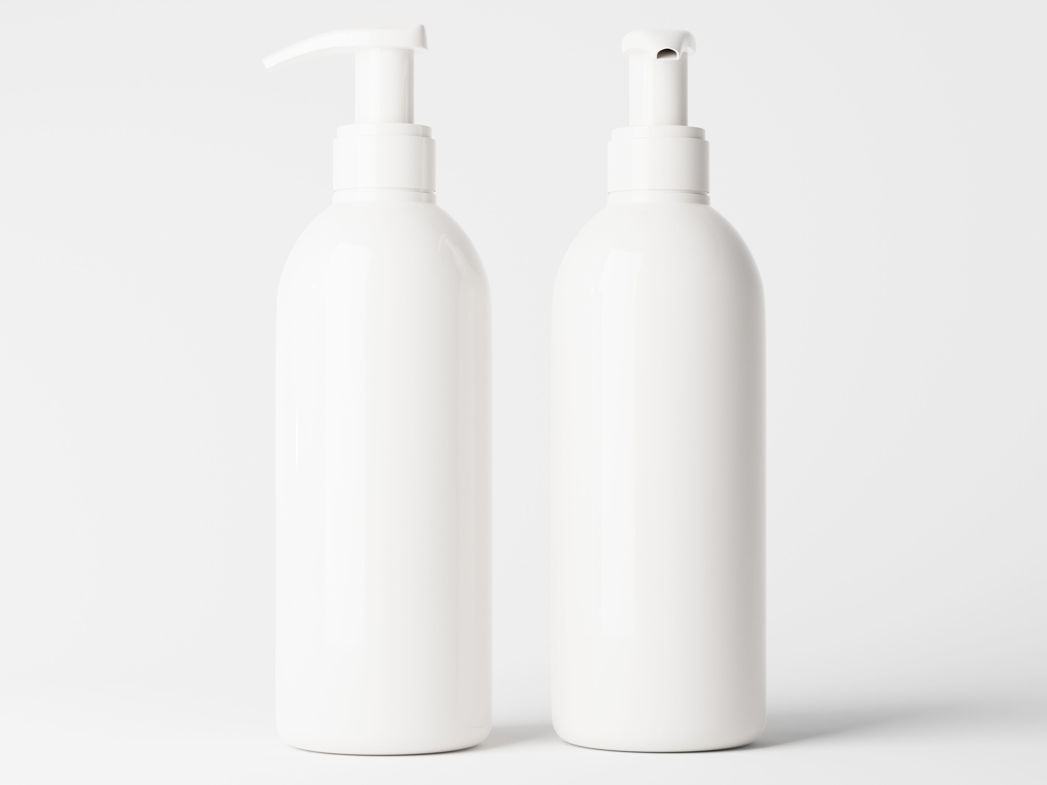 Slim Pump Bottle Low-poly 3D model_4