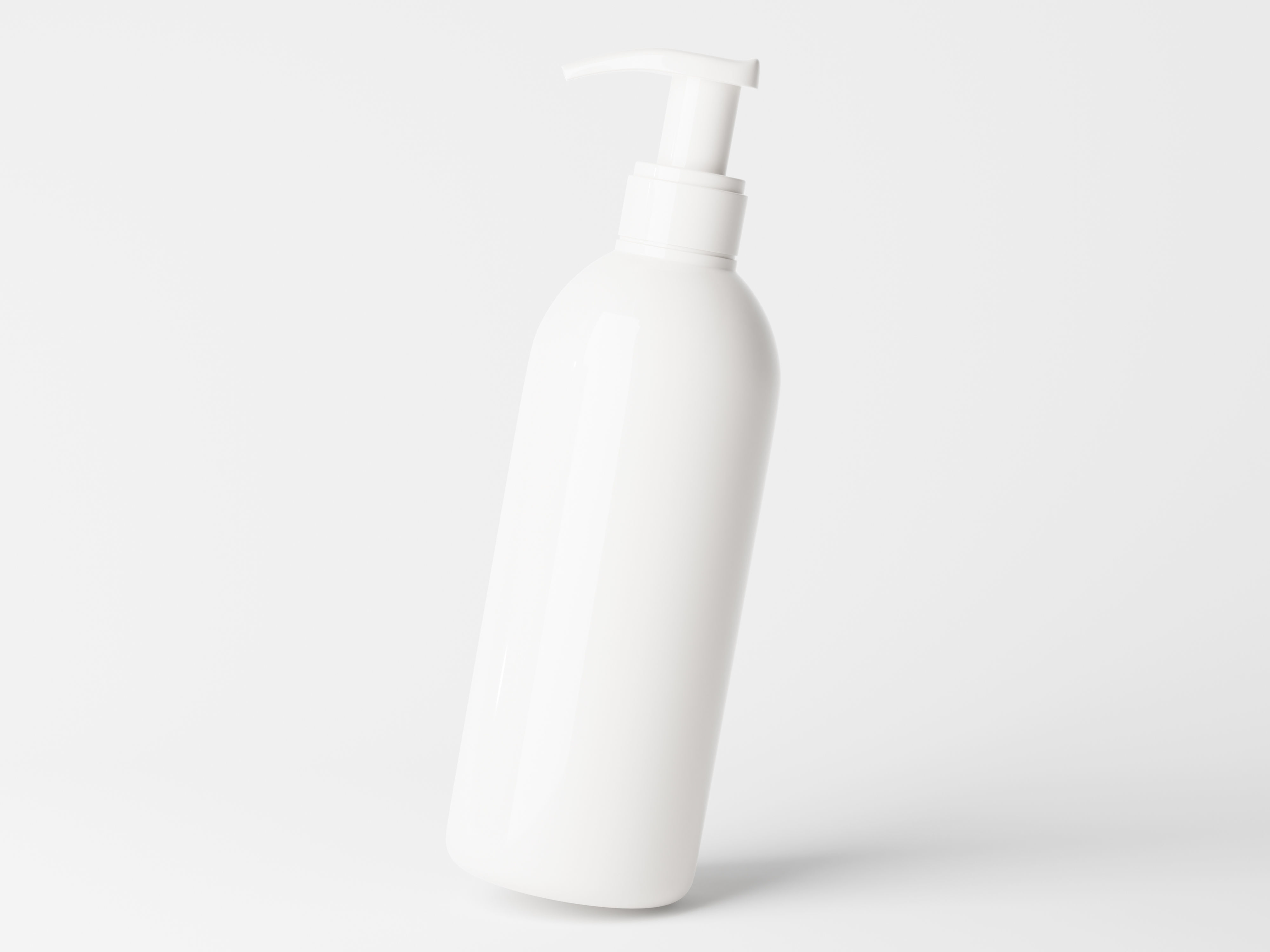 Slim Pump Bottle Low-poly 3D model_1