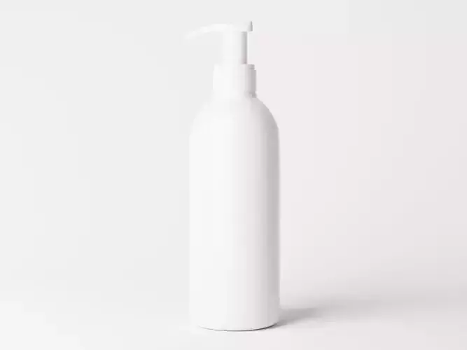 Slim Pump Bottle Low-poly 3D model