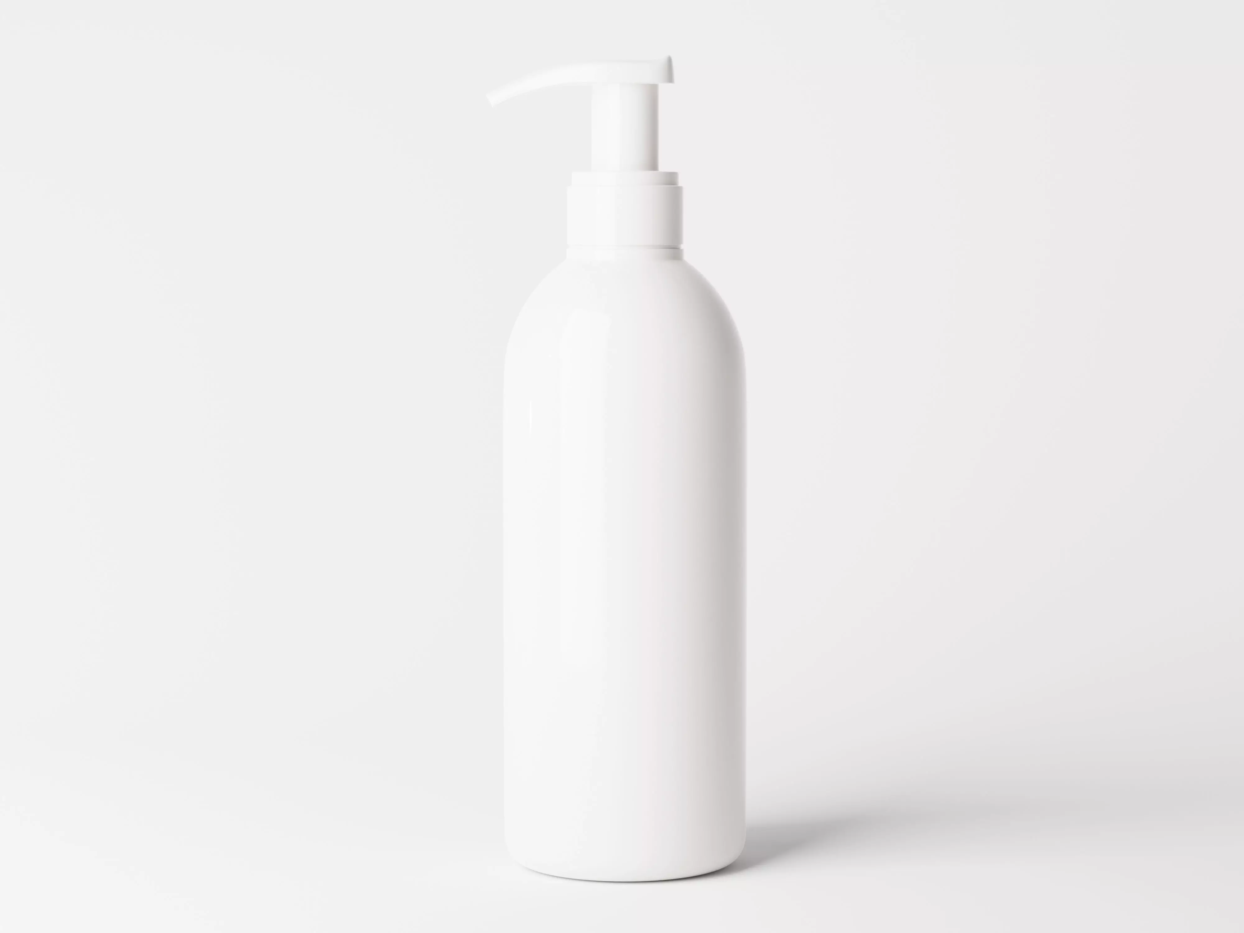 Slim Pump Bottle Low-poly 3D model_0