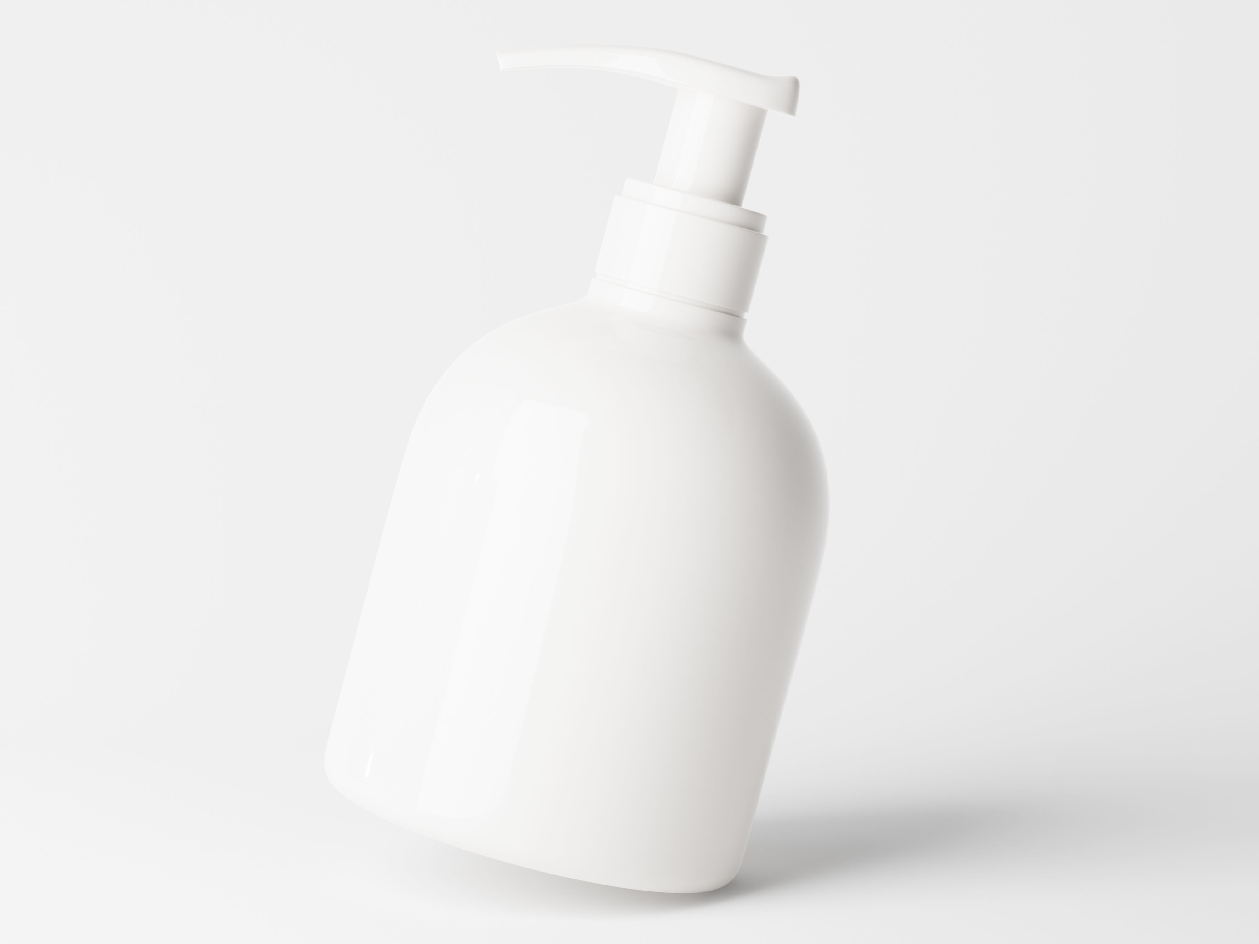 Cosmetic Pump Bottle Low-poly 3D model_1