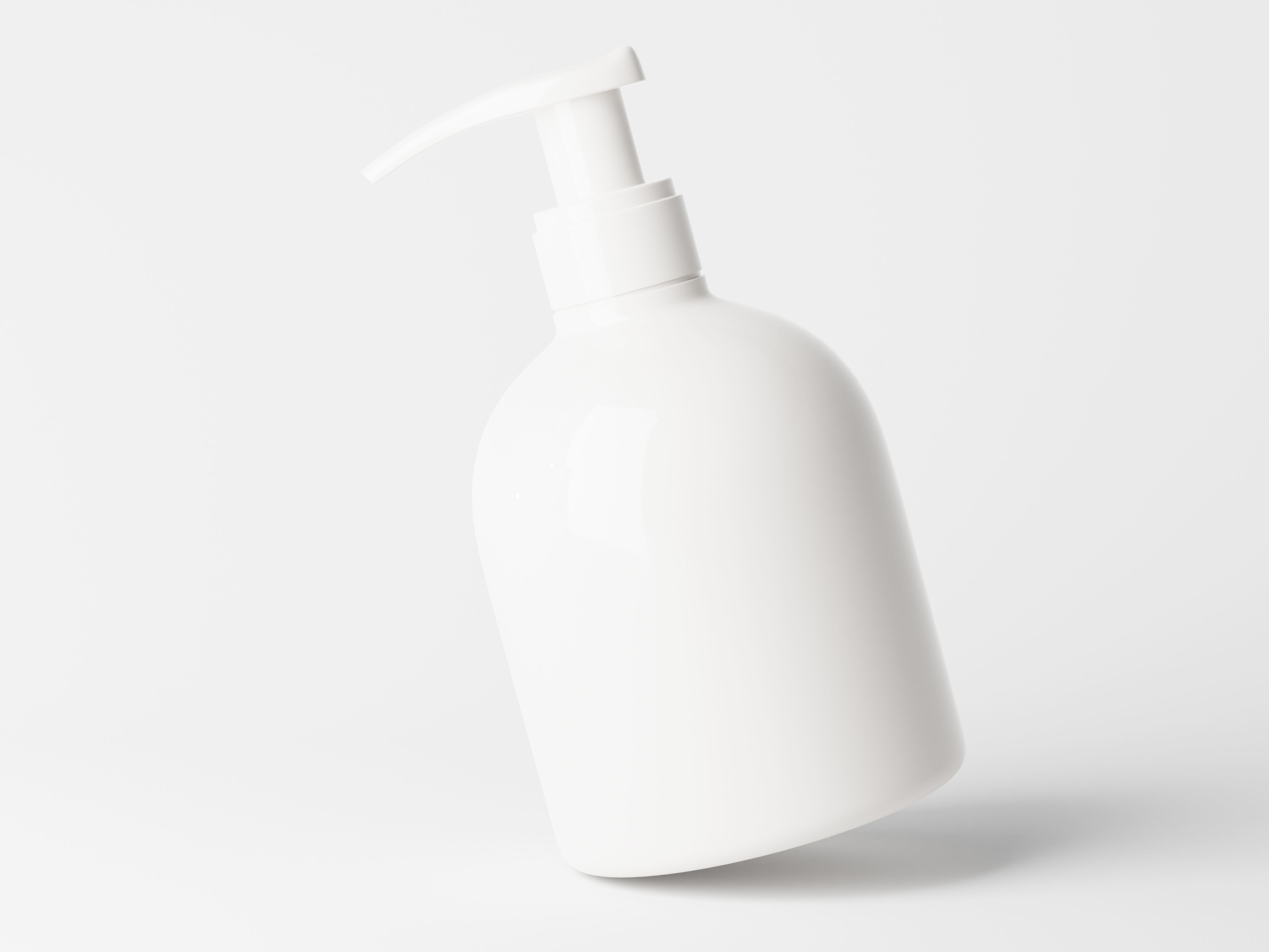 Cosmetic Pump Bottle Low-poly 3D model_2