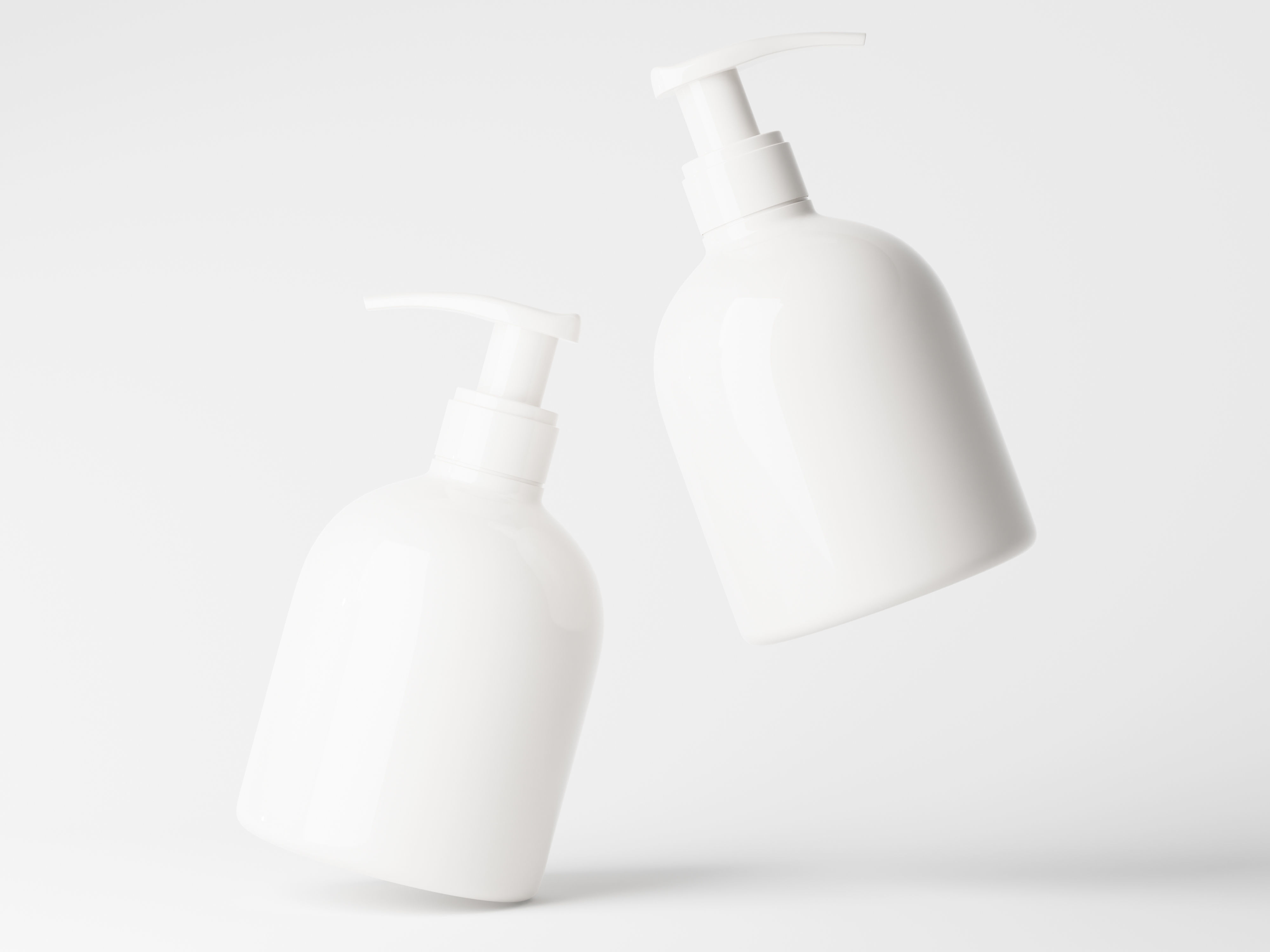 Cosmetic Pump Bottle Low-poly 3D model_5