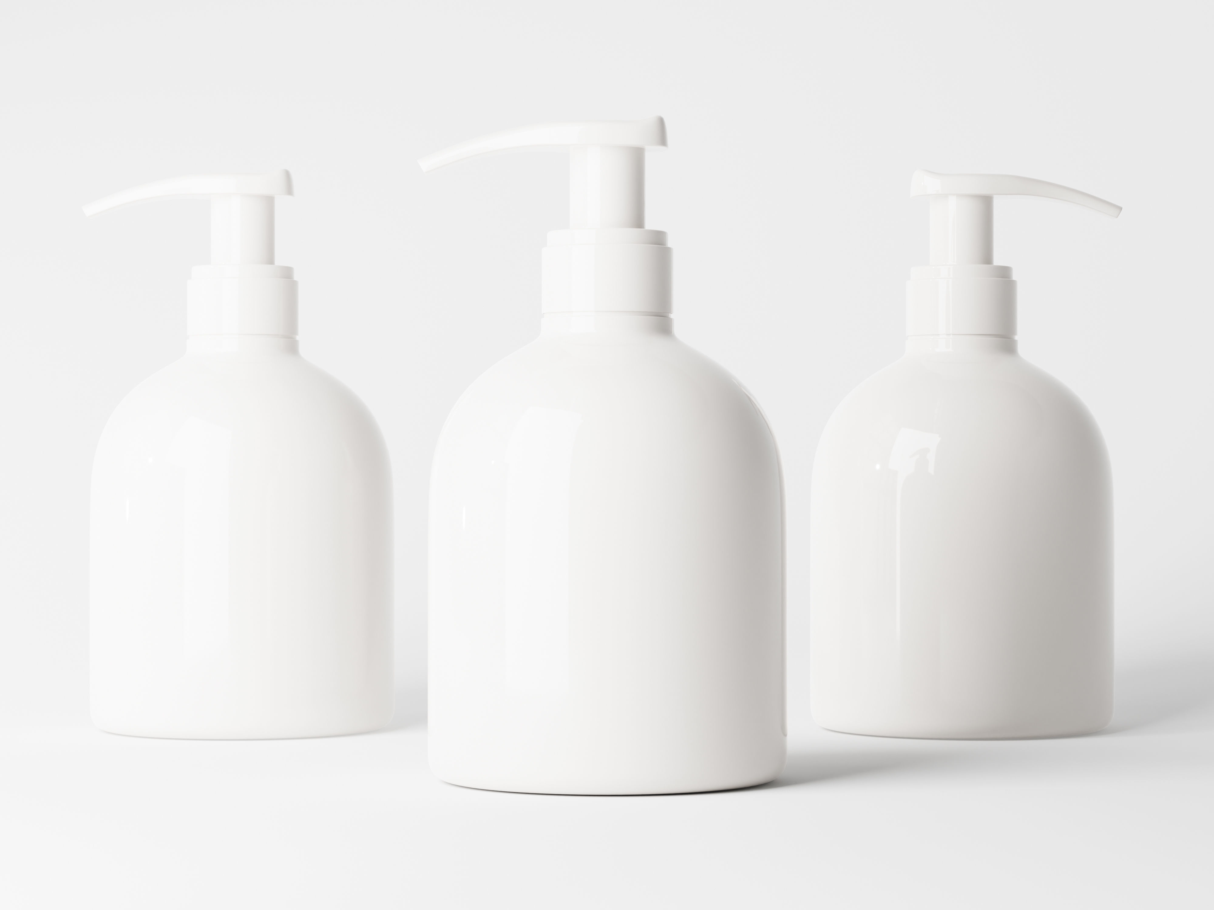 Cosmetic Pump Bottle Low-poly 3D model_4